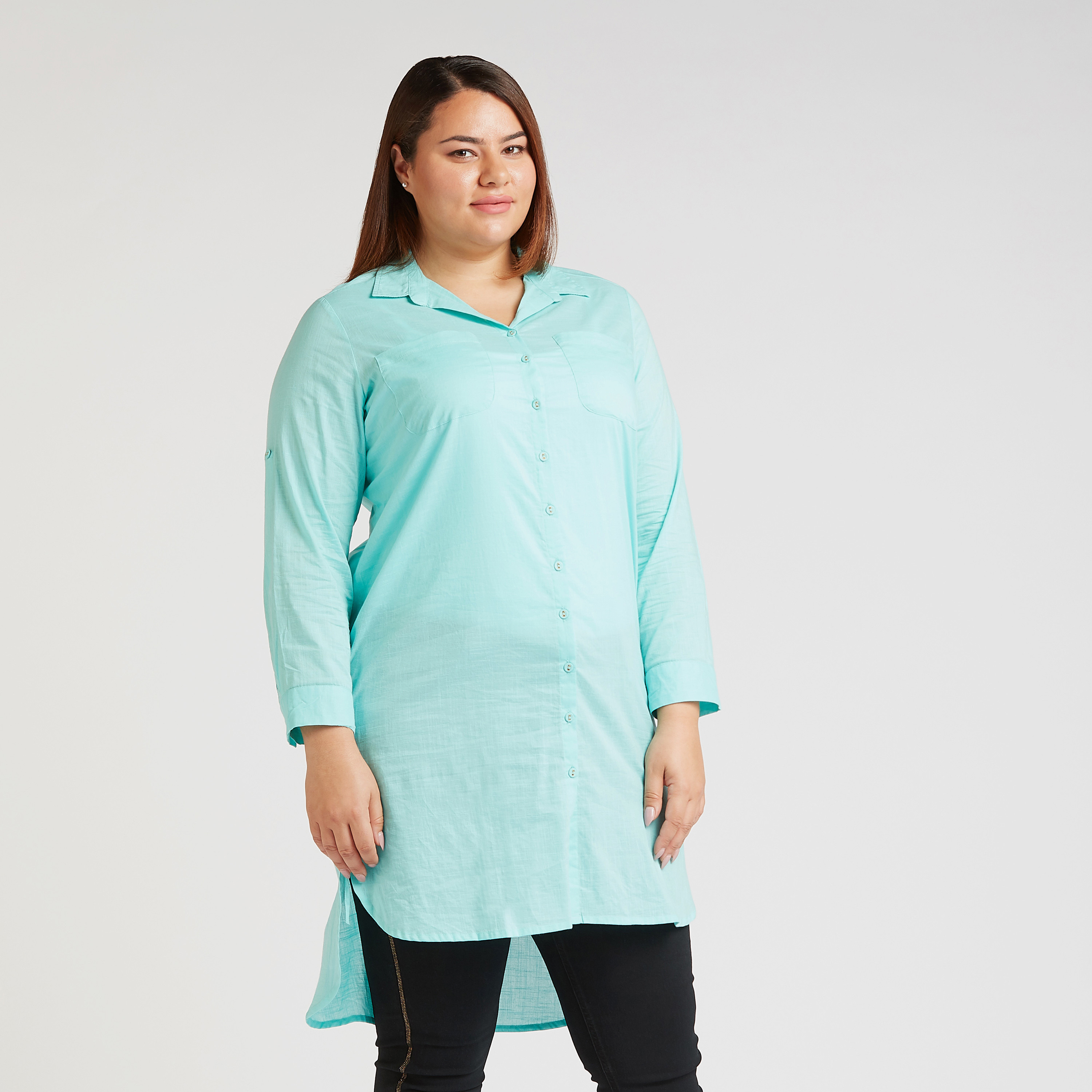 high low long sleeve shirt