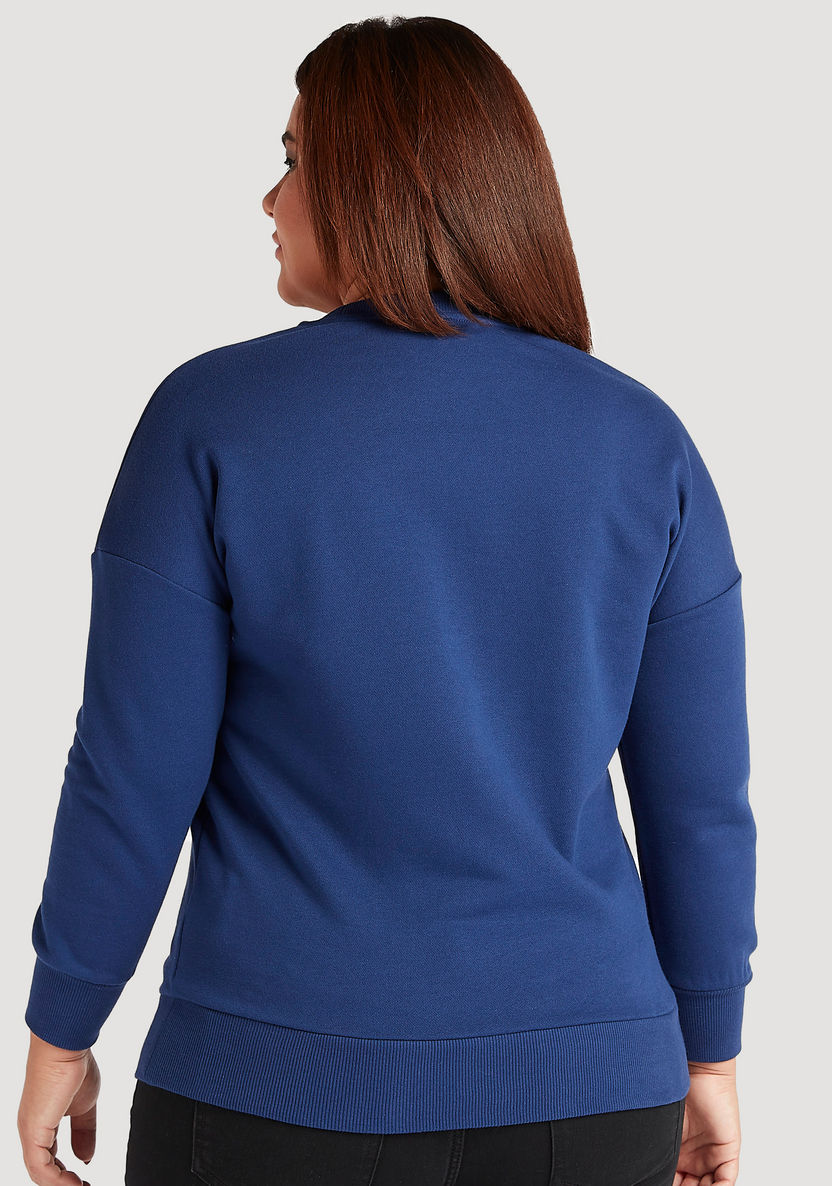 Embellished Sweatshirt with Crew Neck and Long Sleeves-Hoodies & Sweatshirts-image-3