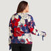 Floral Print Top with Dolman Sleeves and Bow Detail-Shirts and Blouses-thumbnailMobile-3