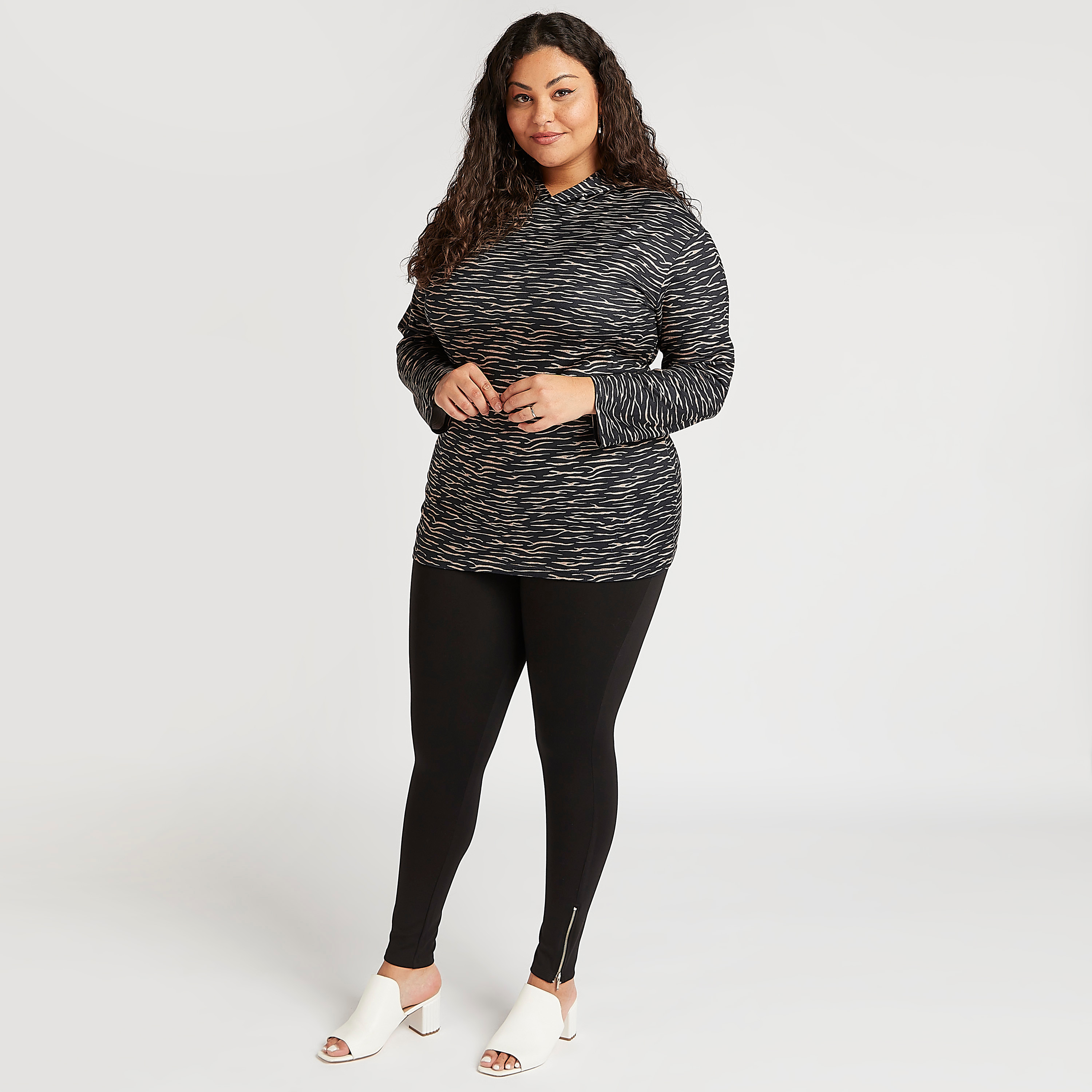 سويت شيرت بياقة بقبعة وأكمام طويلة وطبعات حيوانات-women-clothing-hoodiesandsweatshirts-sweatshirts-image-5