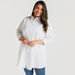 Solid Long Top with Collar and Long Sleeves-Shirts & Blouses-thumbnailMobile-0