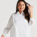 Solid Long Top with Collar and Long Sleeves-Shirts & Blouses-thumbnail-2