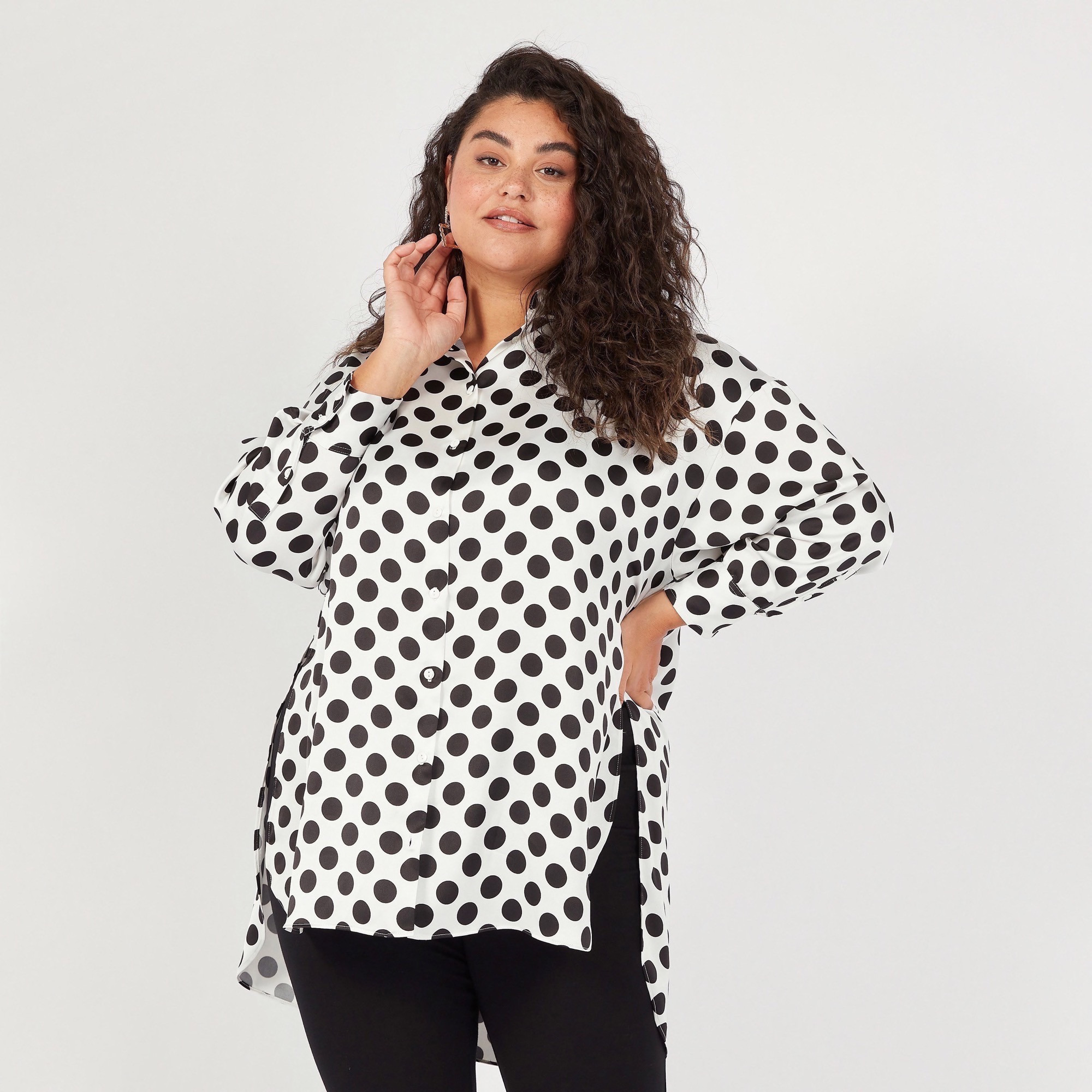 high low tunic tops plus size