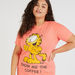 Garfield Print Crew Neck T-shirt with Short Sleeves-T Shirts-thumbnail-2