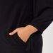 Solid Midi Shirt Dress with Pockets and Long Sleeves-Dresses-thumbnail-2