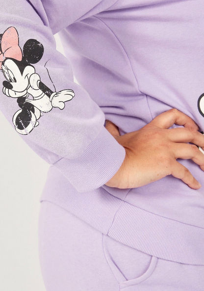 Minnie Mouse Print Round Neck Sweatshirt with Long Sleeves-Hoodies & Sweatshirts-image-2