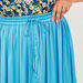 Textured Maxi A-Line Skirt with Drawstring Closure-Skirts-thumbnail-2