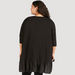 Solid Tunic with 3/4 Sleeves and Flared Hem-Tunics-thumbnail-3