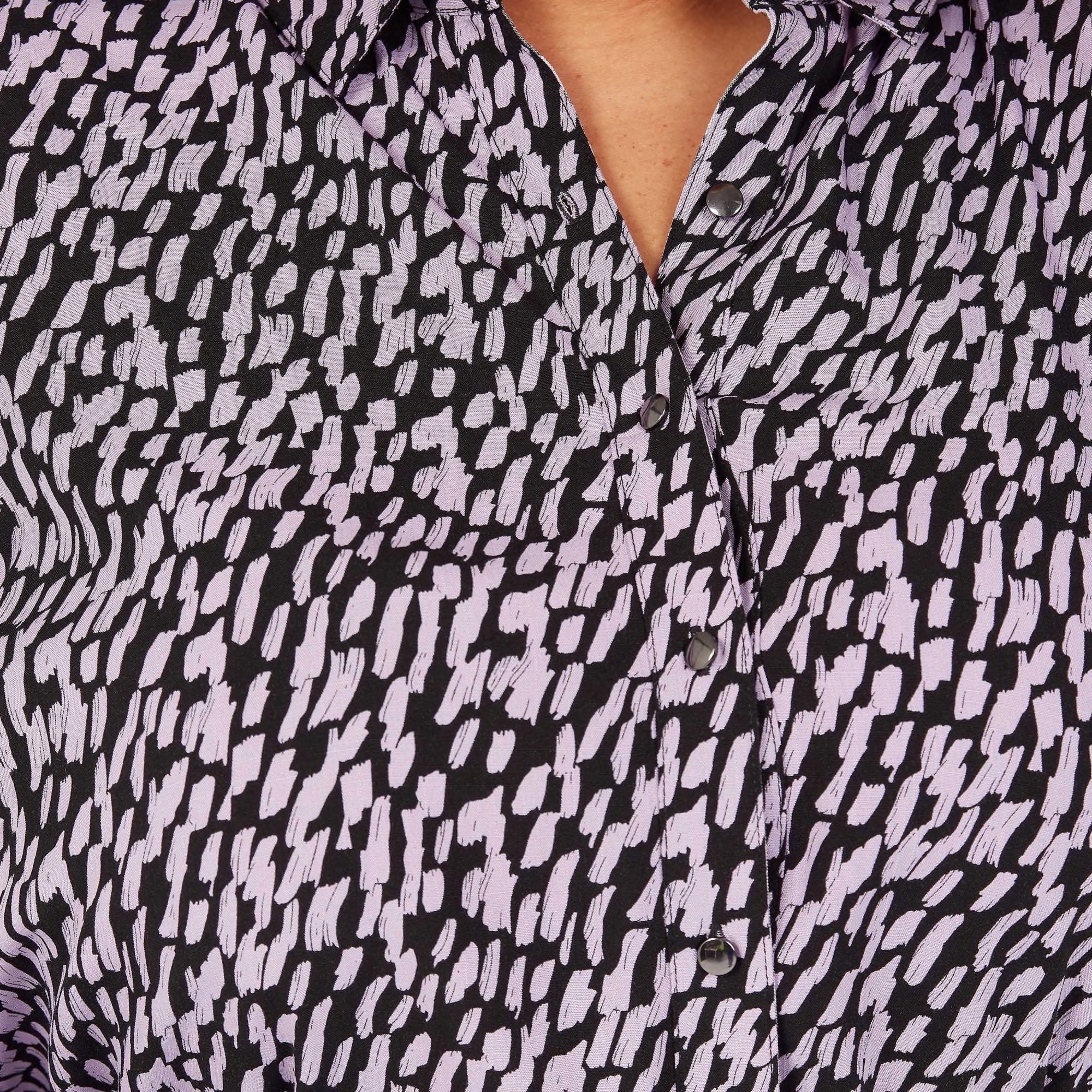 All-Over Print Shirt with Long Sleeves and Button Closure-women-clothing-shirtsandblouses-blouses-image-3