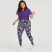 Printed Mid-Rise Leggings with Elasticated Waistband-Leggings and Jeggings-thumbnail-1