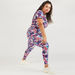 Floral Print Mid-Rise Leggings with Elasticated Waistband-Leggings and Jeggings-thumbnailMobile-4