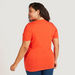 Peanuts Print Round Neck T-shirt with Short Sleeves-T Shirts-thumbnail-3