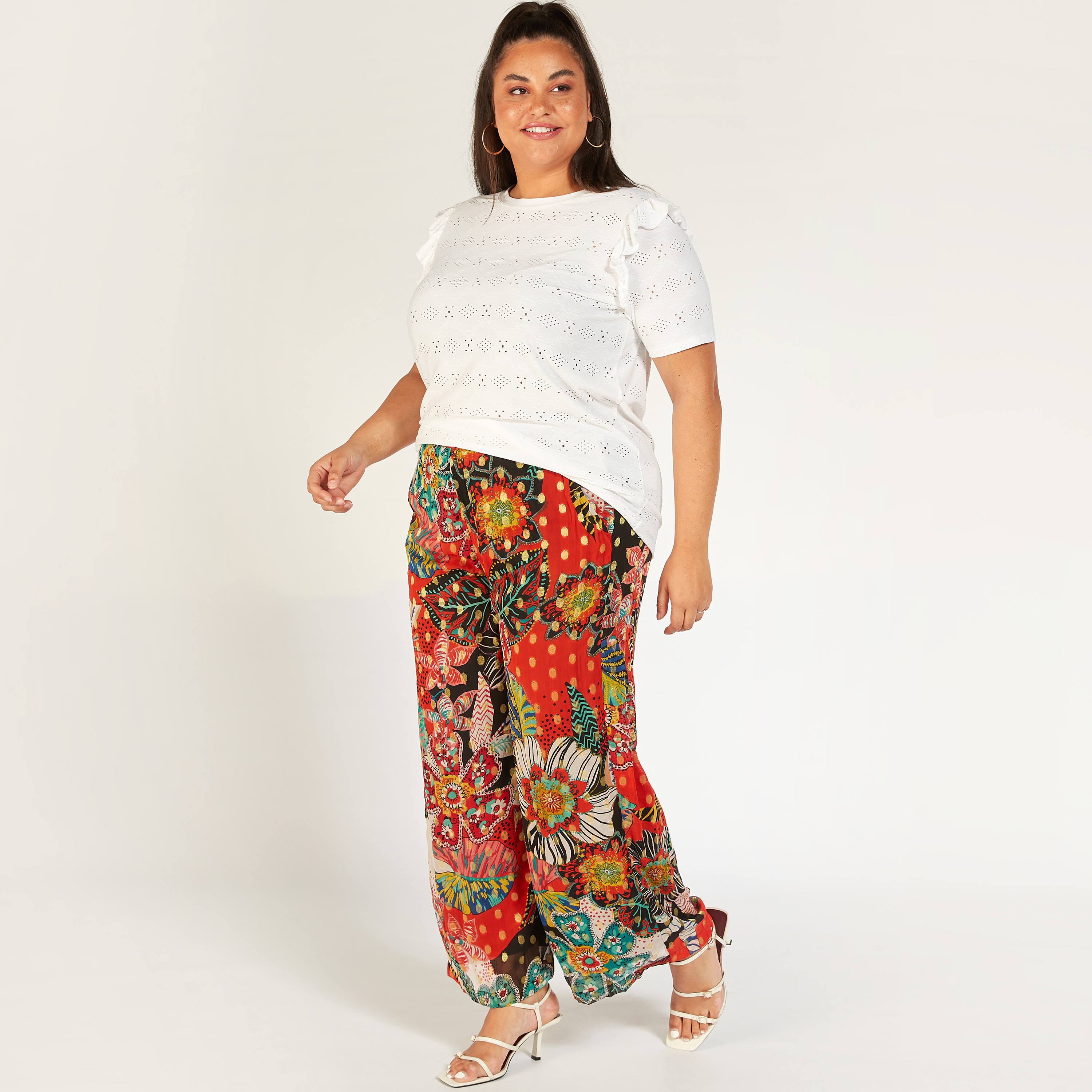 Printed Mid-Rise Palazzo with Semi-Elasticated Waistband-women-clothing-trousers-image-2