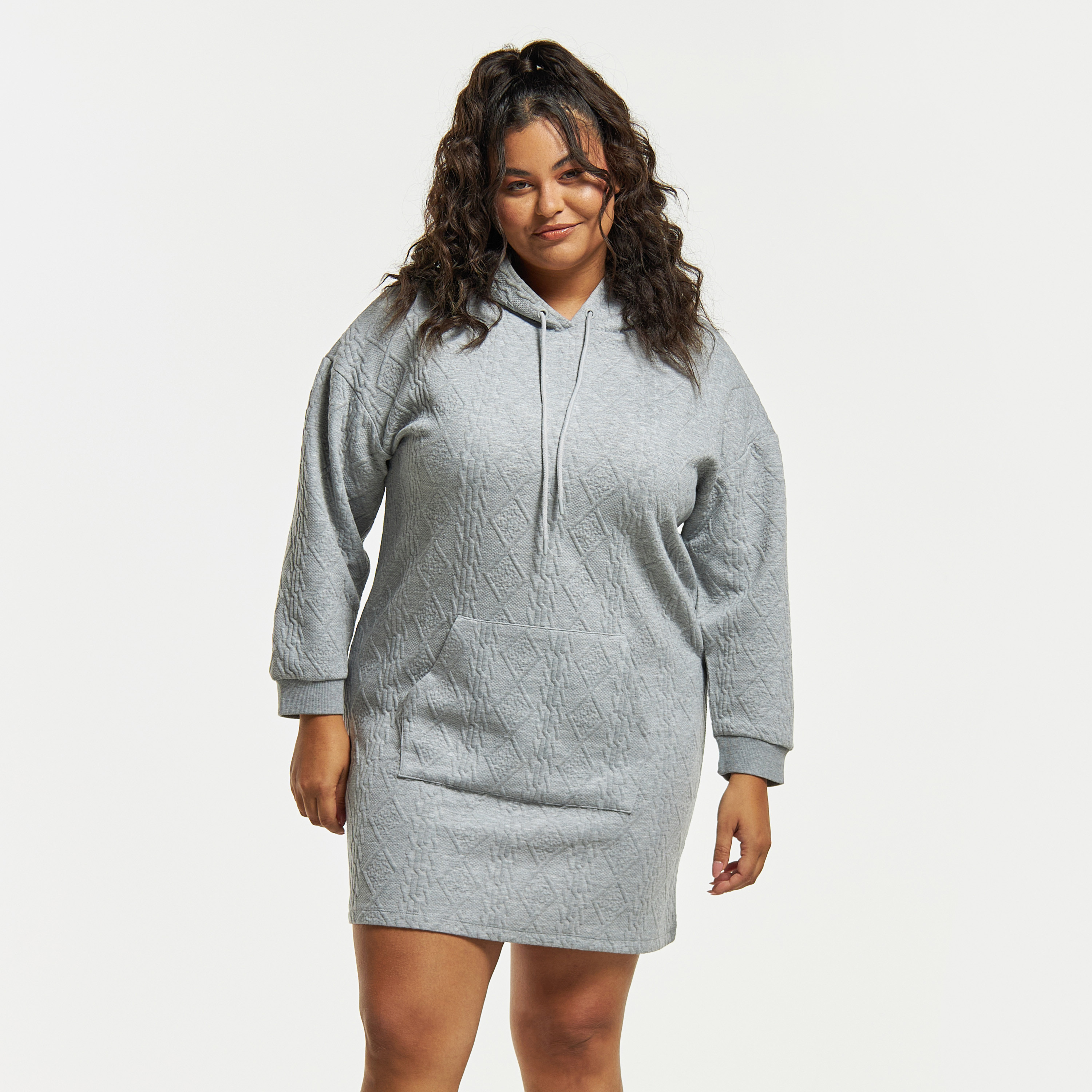 Oversized hooded cheap dress