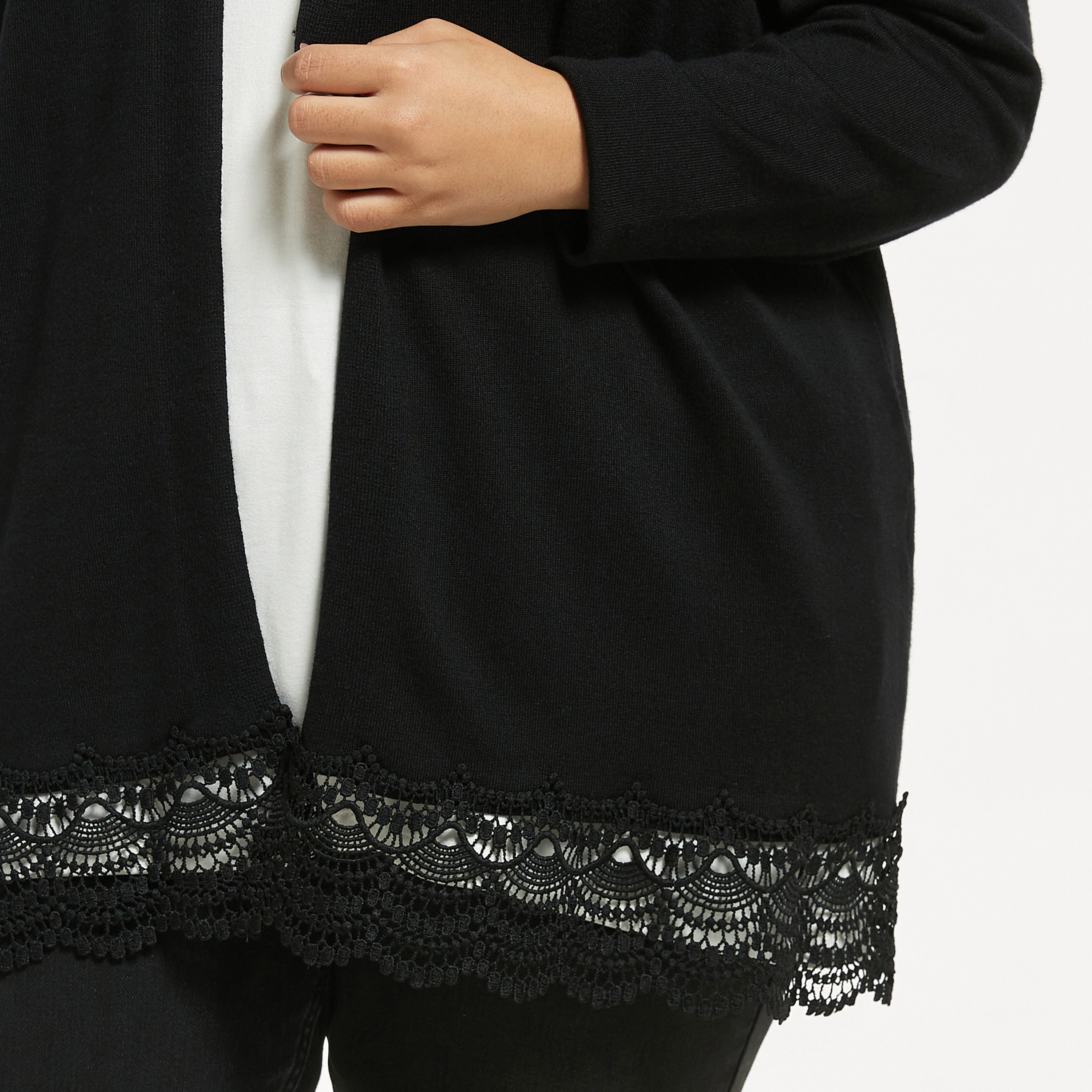 Black lace sweaters outlet cardigans