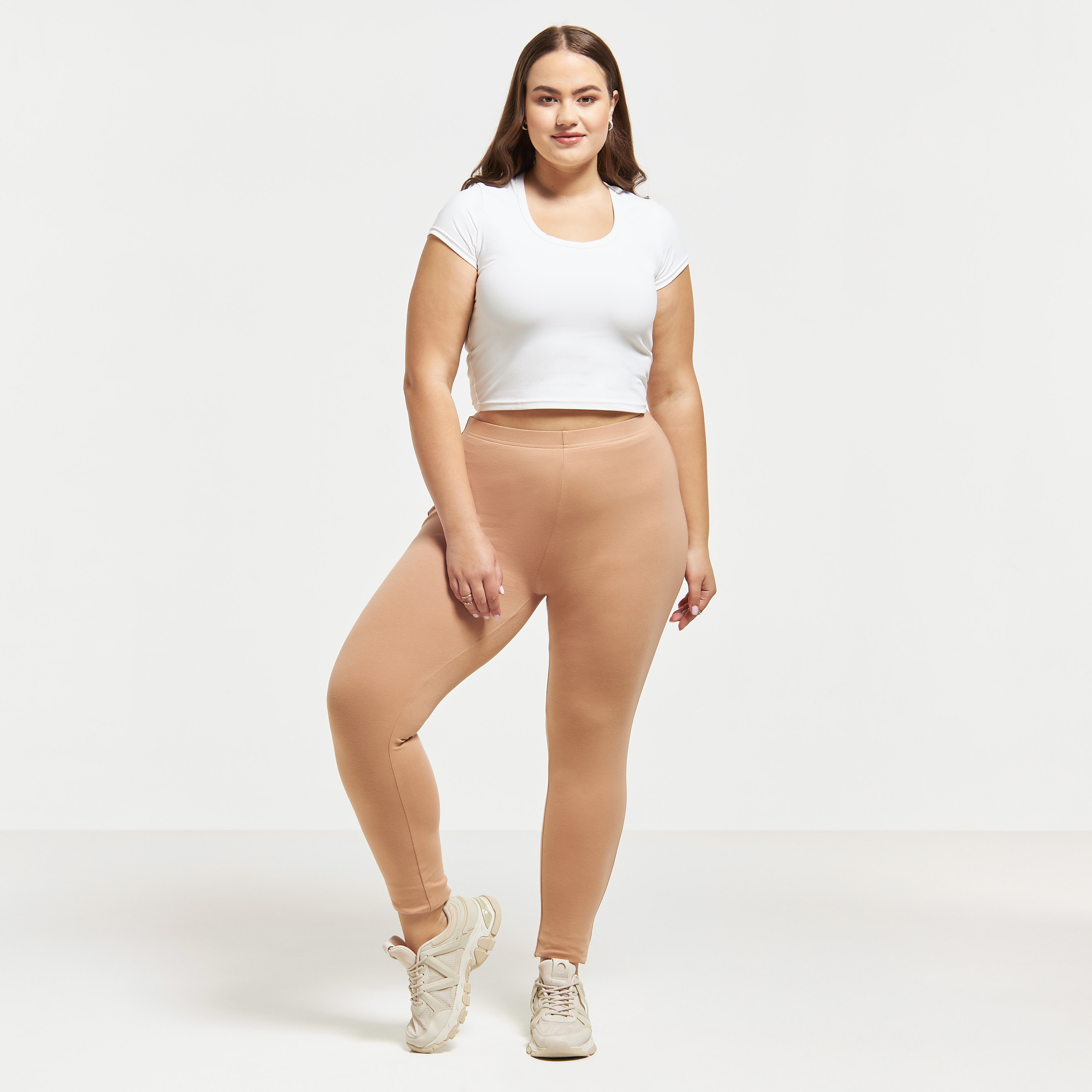 Plus size 2025 tan leggings