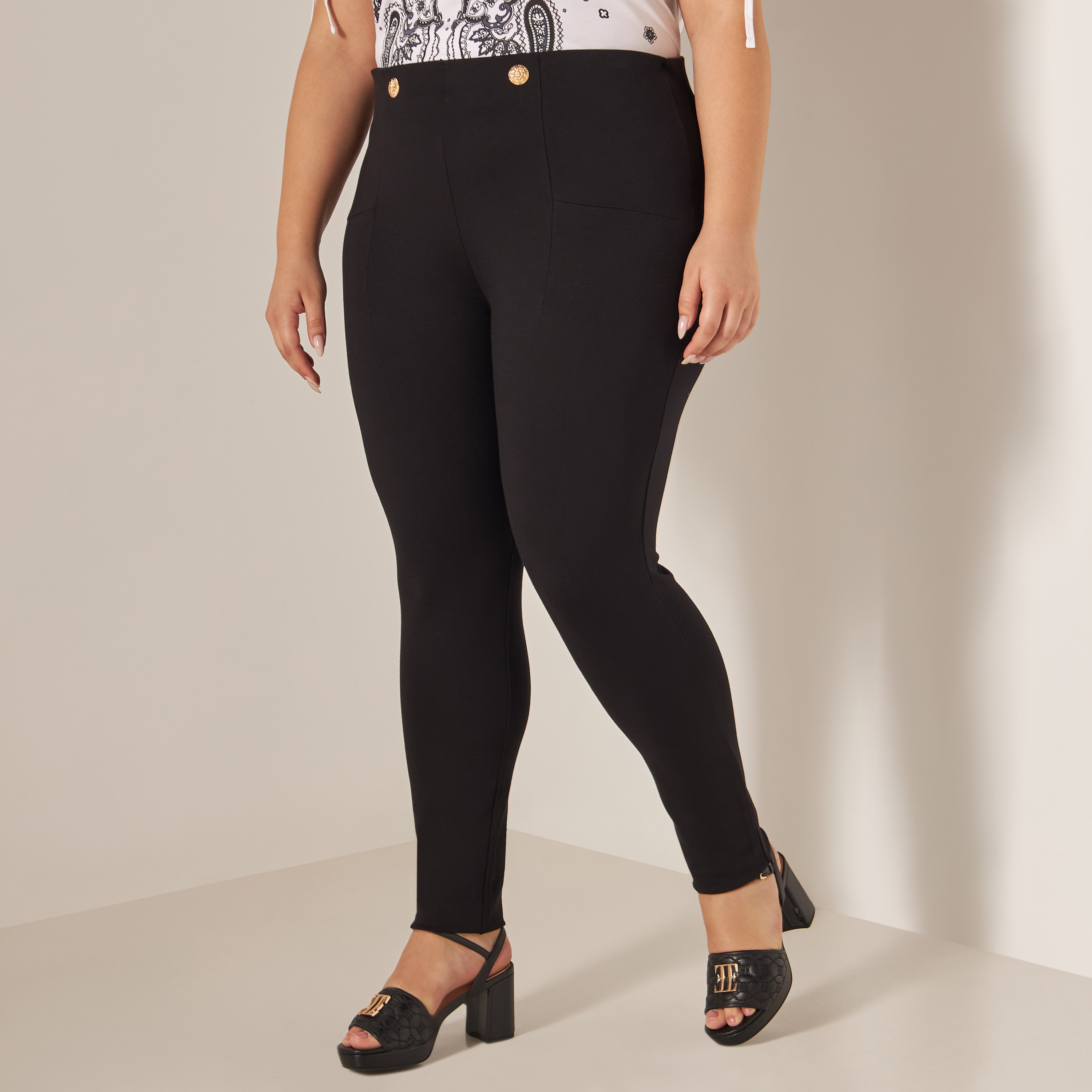 Black treggings clearance online