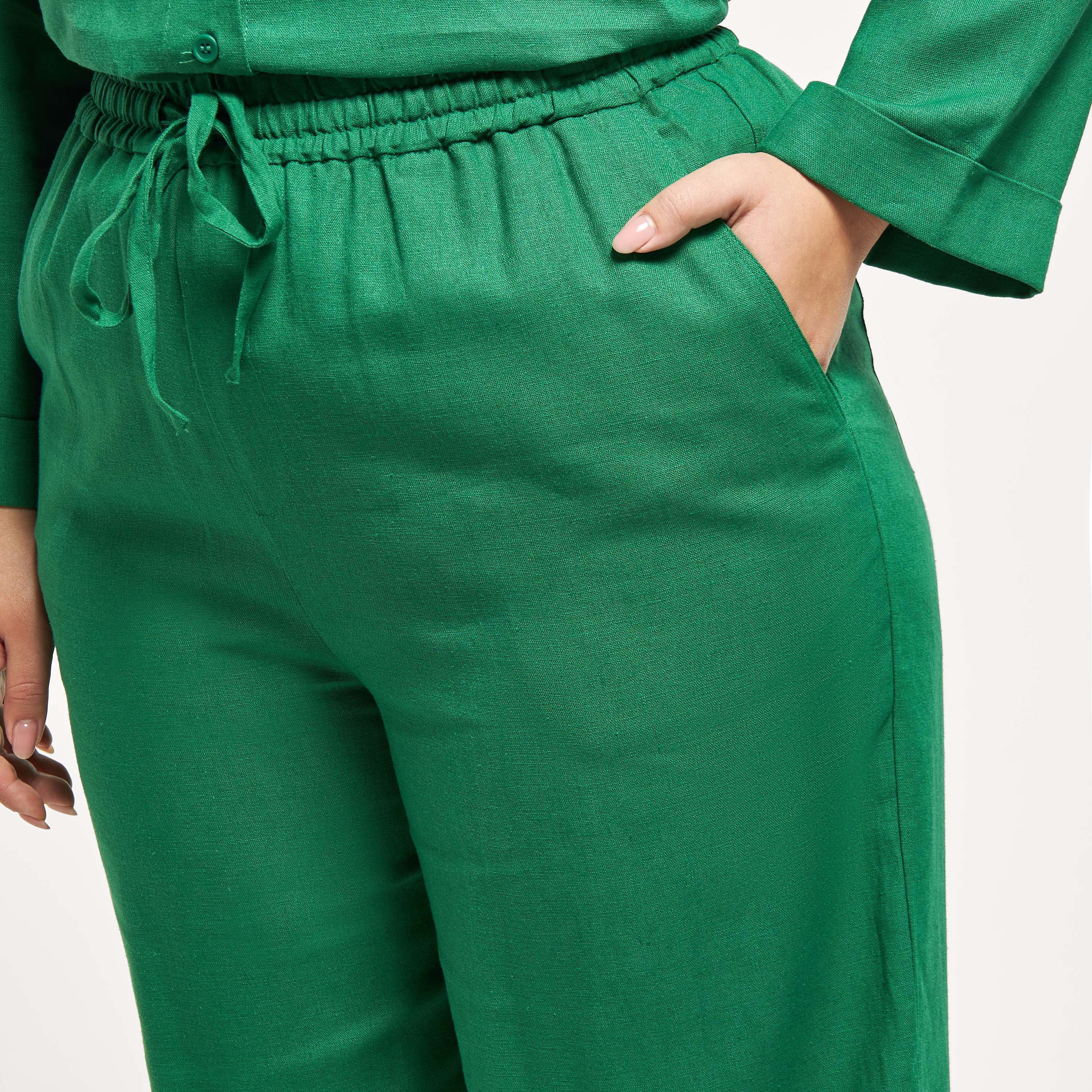 Drawstring Linen Pants For Women Plus Size | ShopStyle