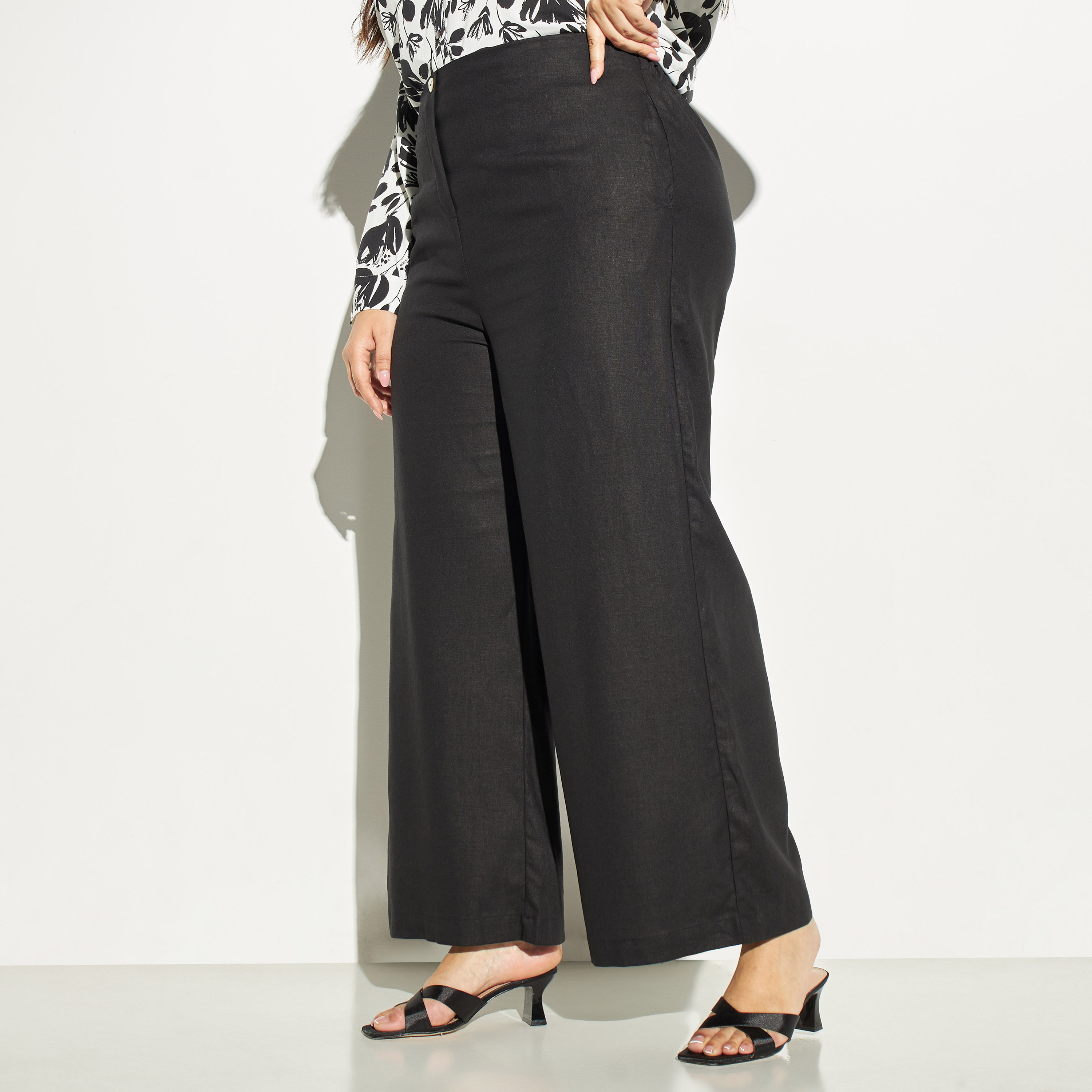 Plus size shop linen pants