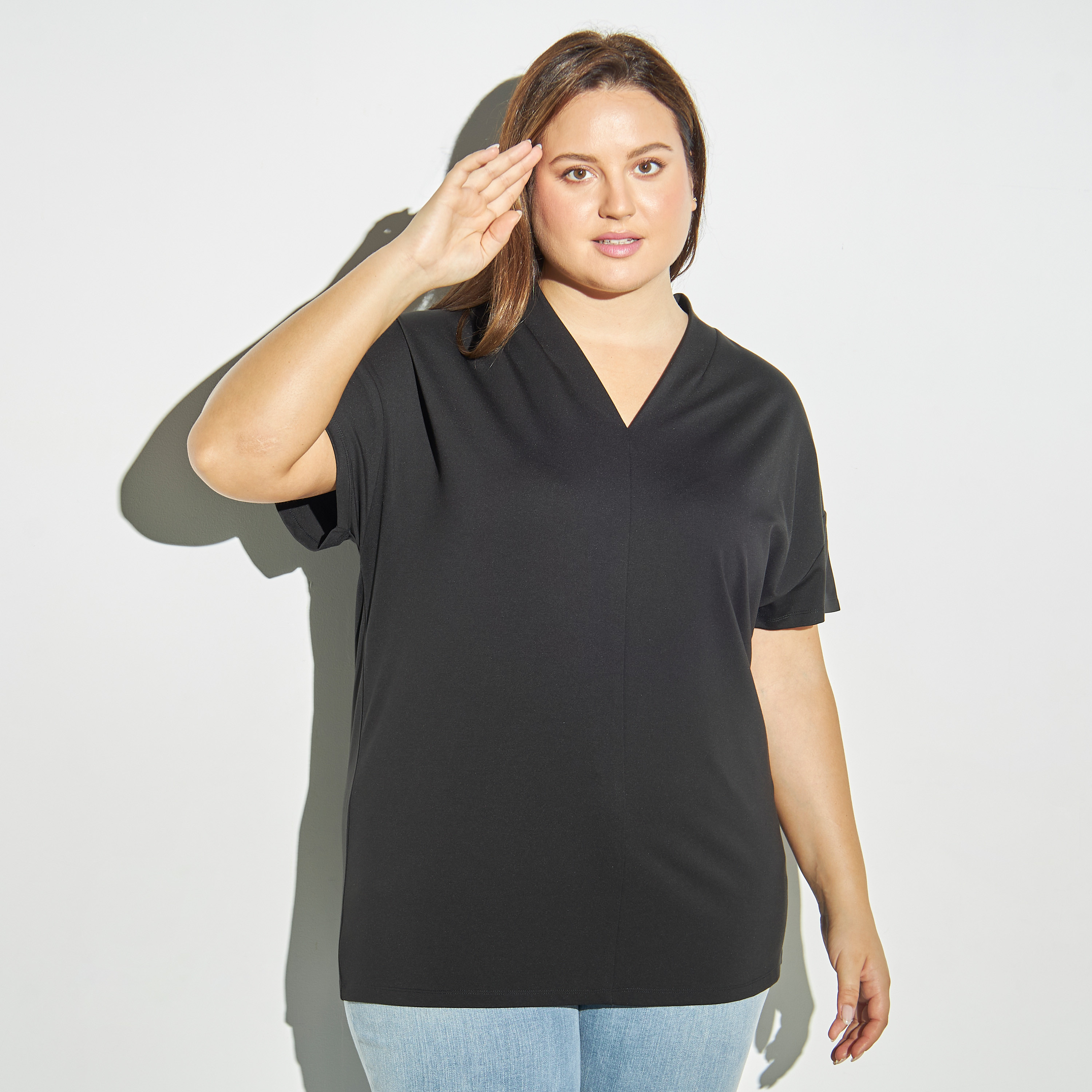 V neck shirts on sale for women