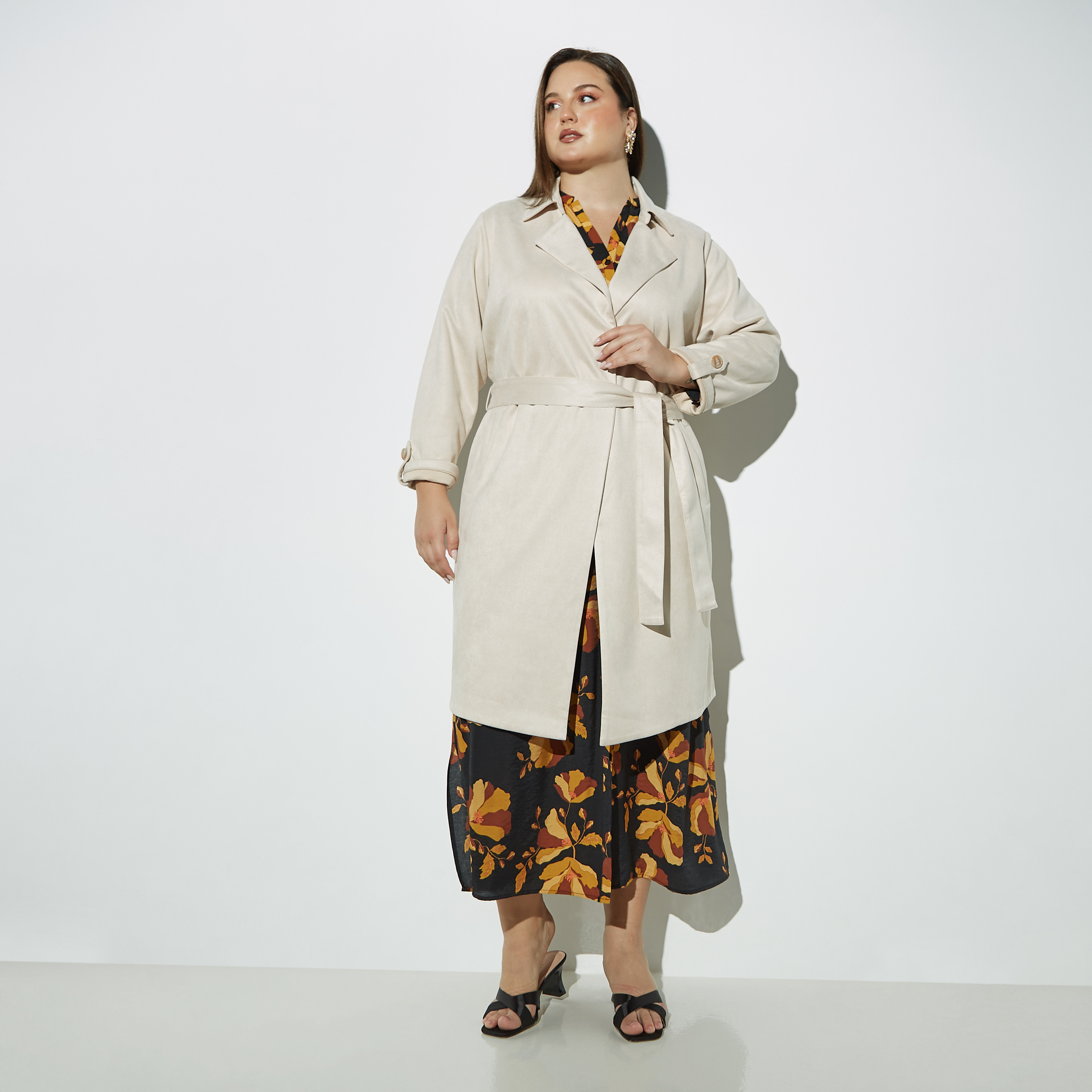 Plus size hotsell suede coats