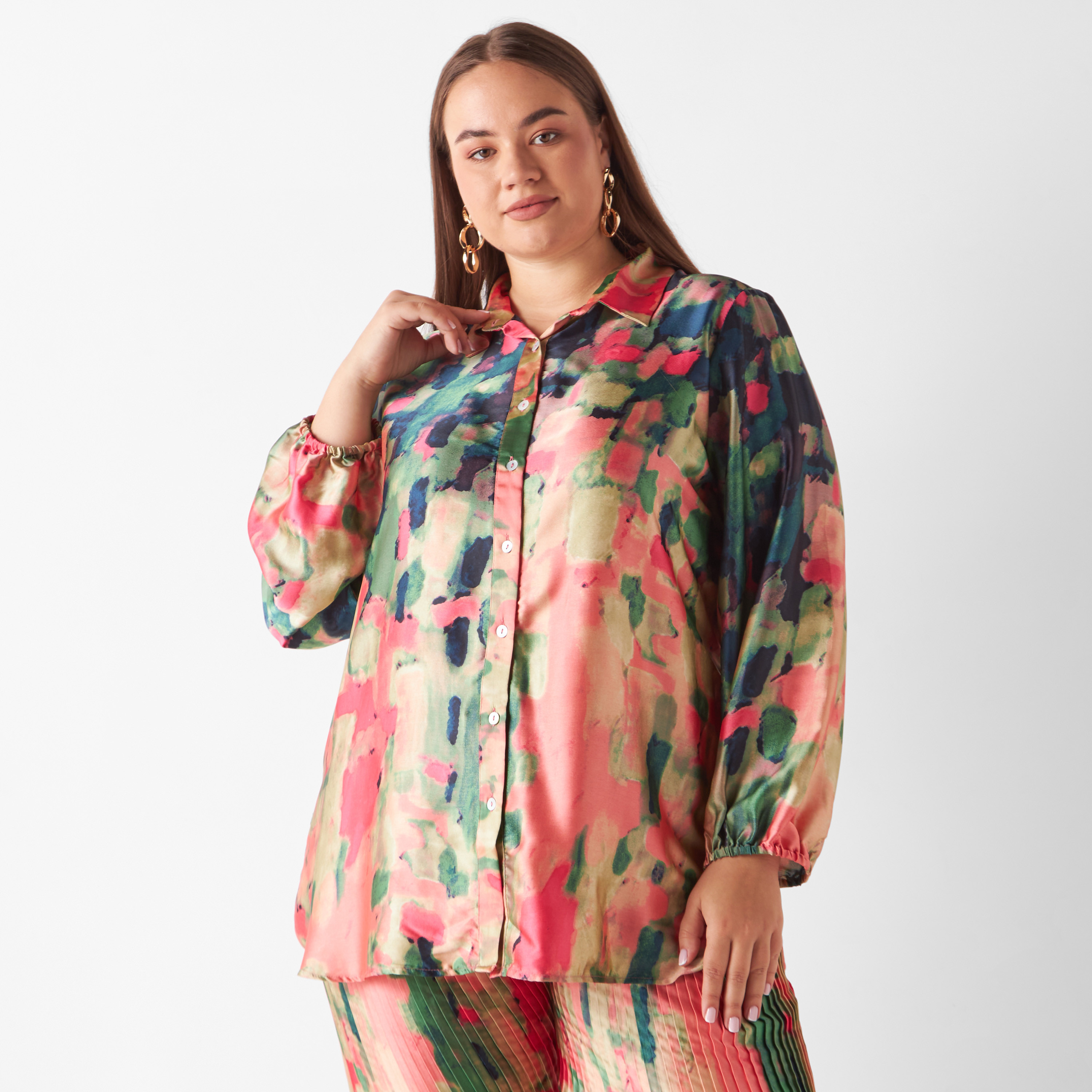 Plus size outlet longline shirt