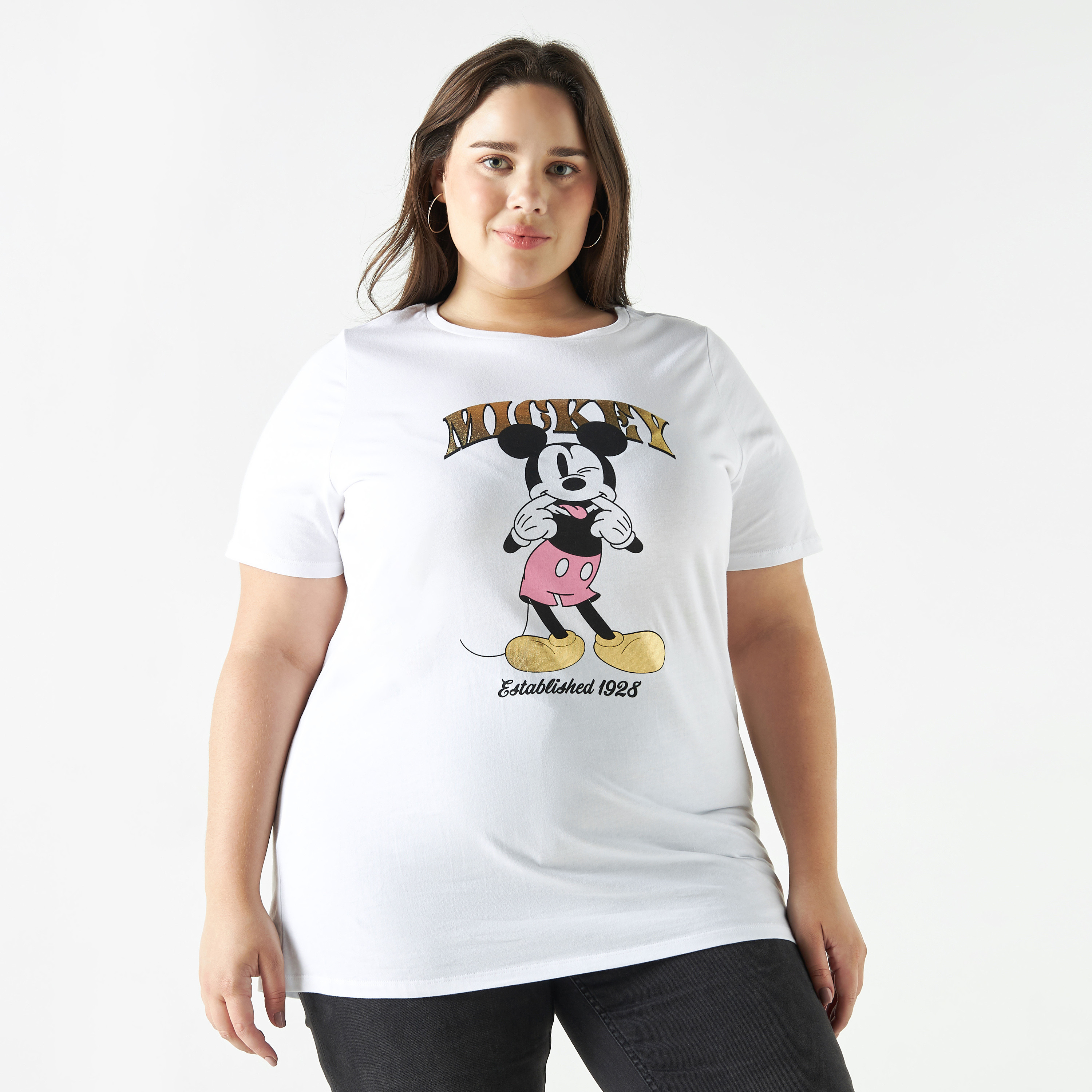 Plus size mickey shirt online