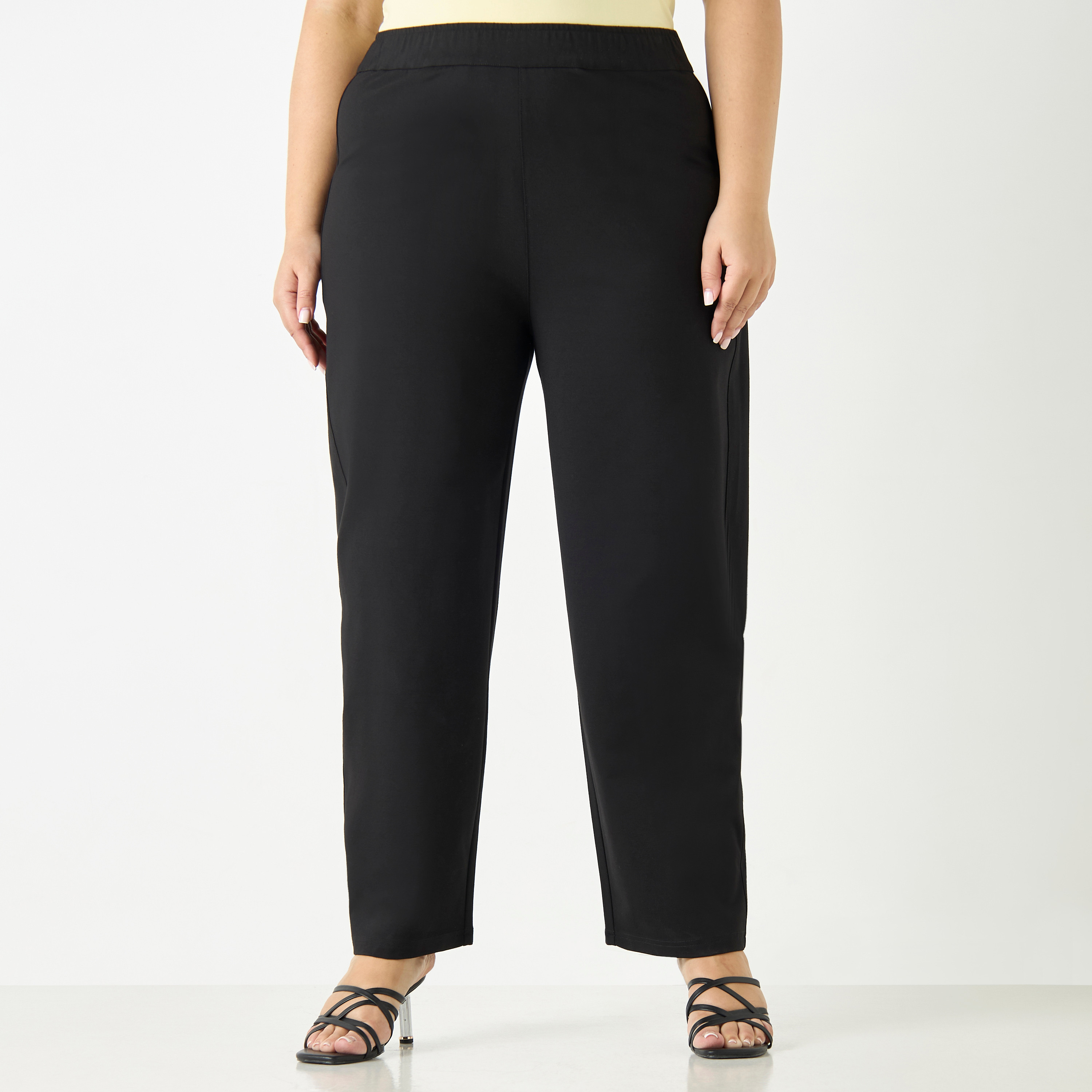 بنطلون مقاس كبير بخصر مطاطي من أولا بوبكن-women-clothing-bottoms-trousers-image-4
