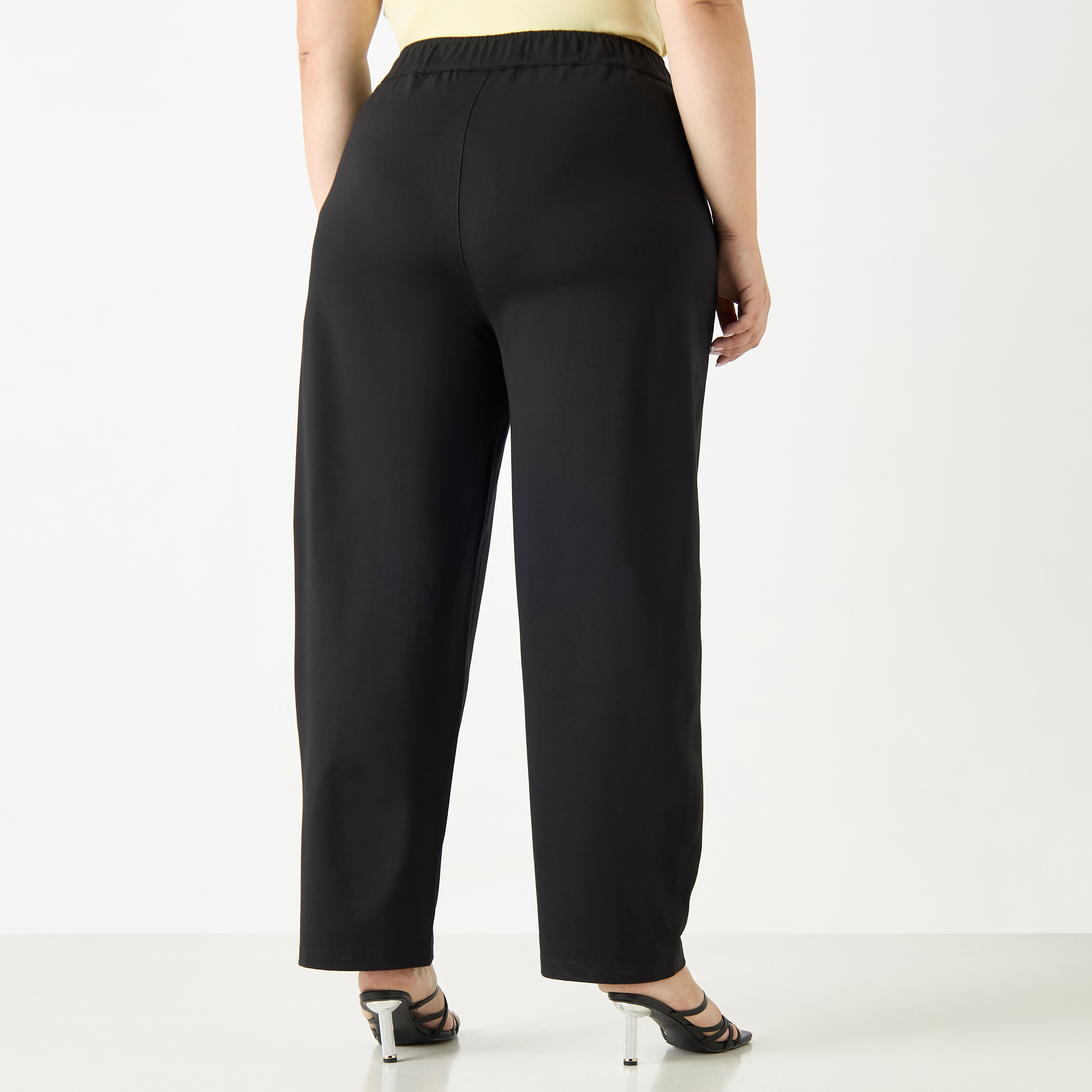 بنطلون مقاس كبير بخصر مطاطي من أولا بوبكن-women-clothing-bottoms-trousers-image-2