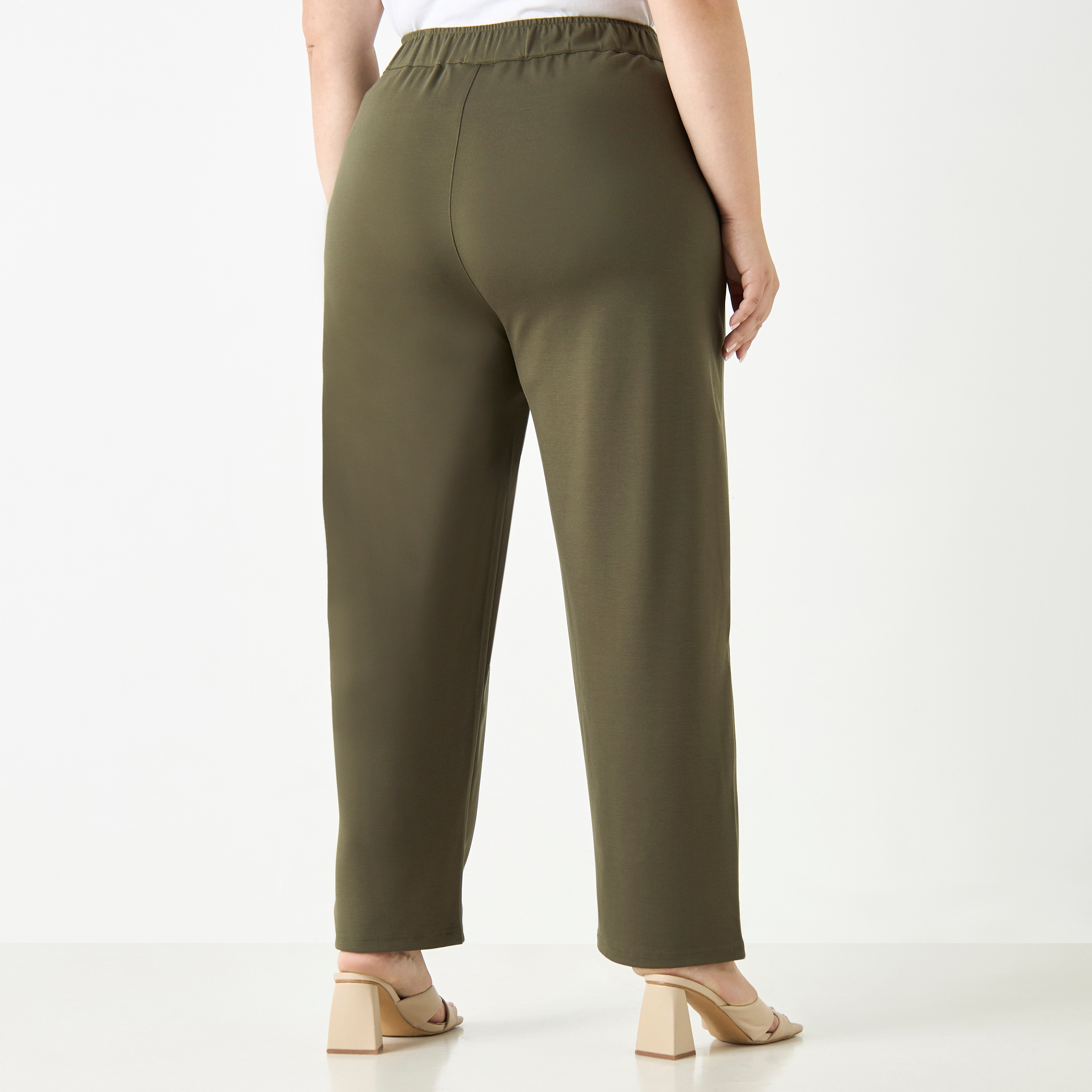 بنطلون مقاس كبير بخصر مطاطي من أولا بوبكن-women-clothing-bottoms-trousers-image-7