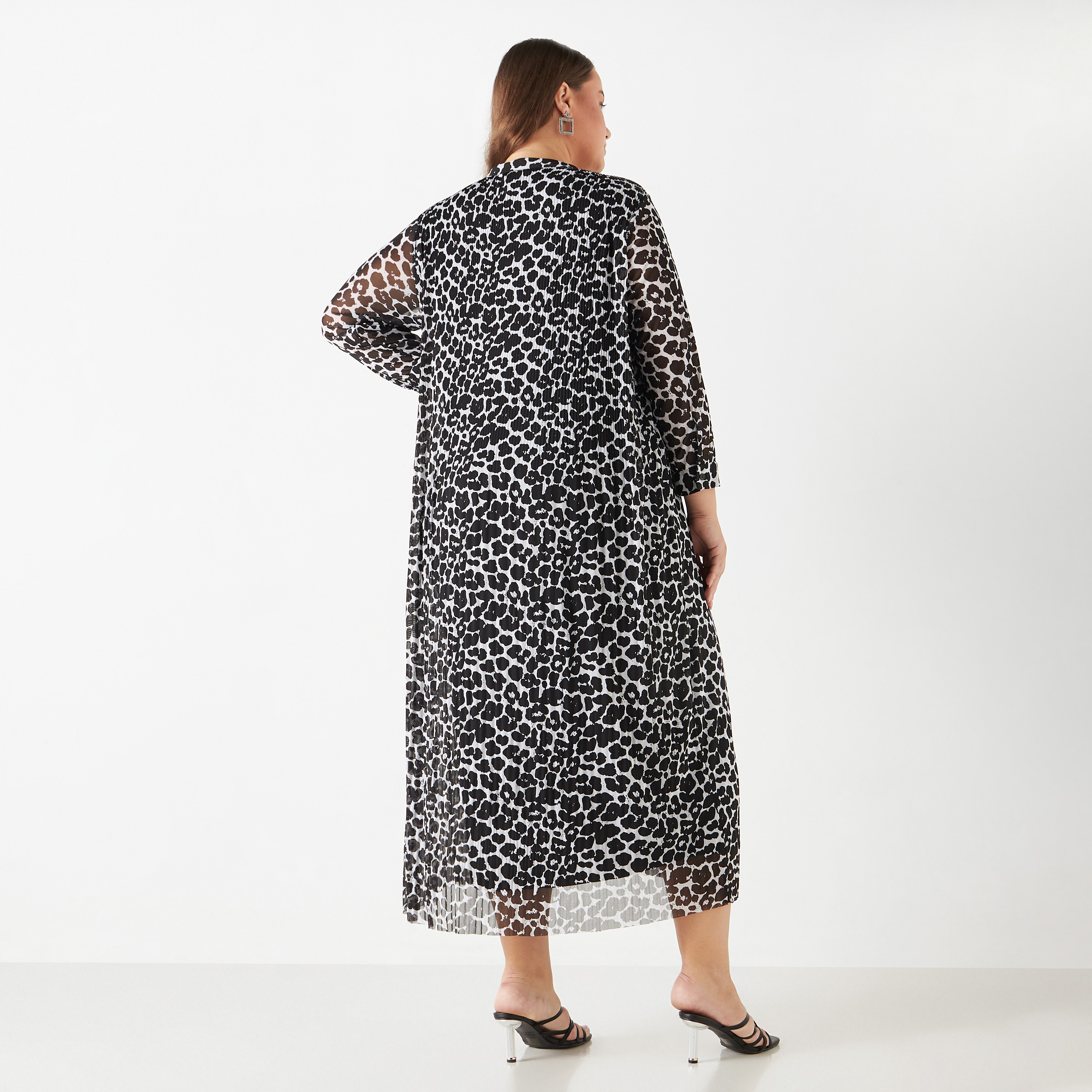 Plus Size Ulla Popken All-Over Animal Print Midi Dress with Long Sleeves-women-clothing-dresses-image-3