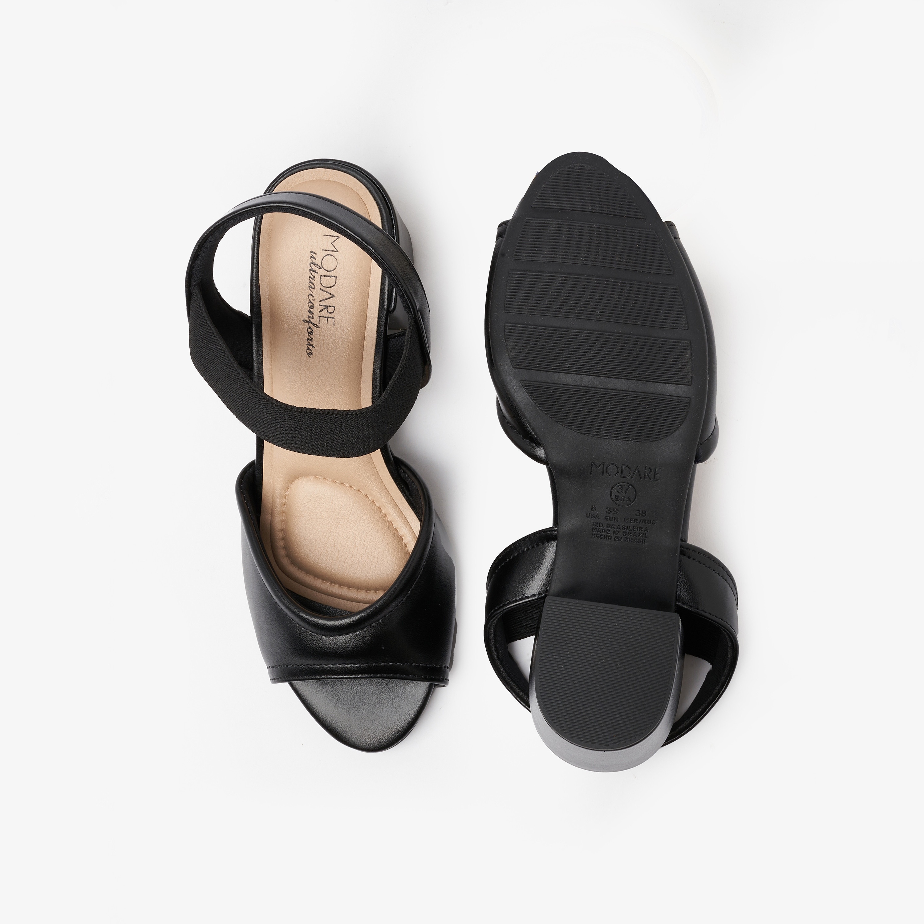  7109-459-13554 | صندل نسائي بكعب عريض مع رباط للكاحل من مودير -women-shoes-heels-image-5