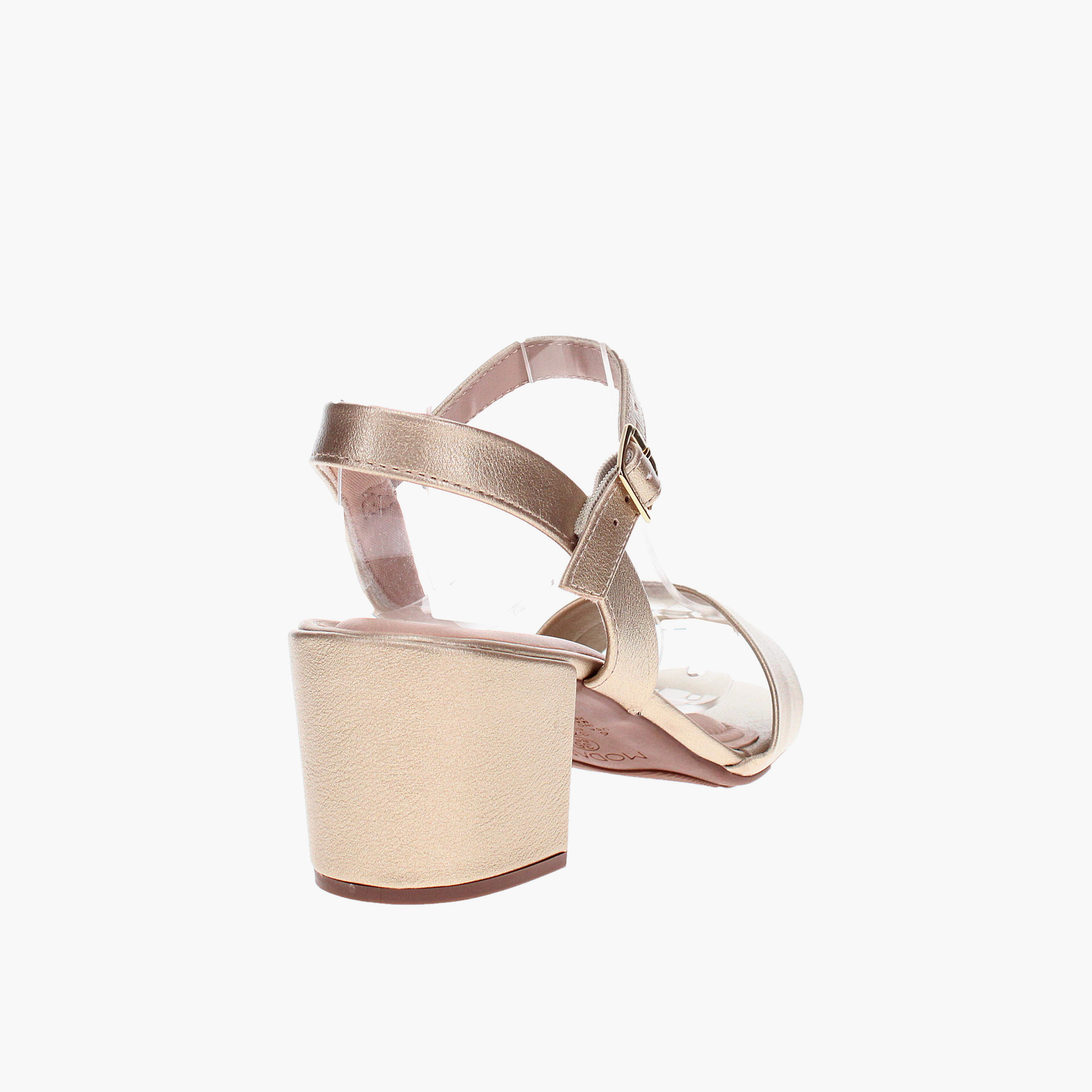 مودير-  حذاء تشيل للنساء بكعب سميك بإبزيم-women-shoes-heels-image-5