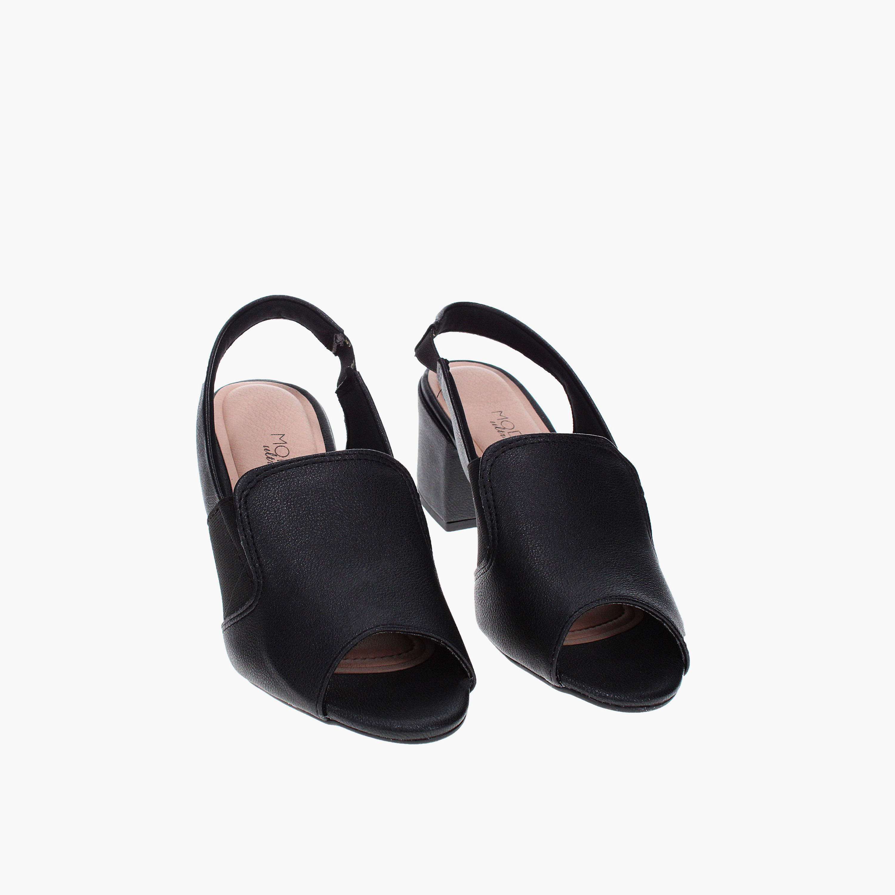 Modare by Geoomnii Women's Elastic Mist Block Heels          -women-shoes-heels-image-3