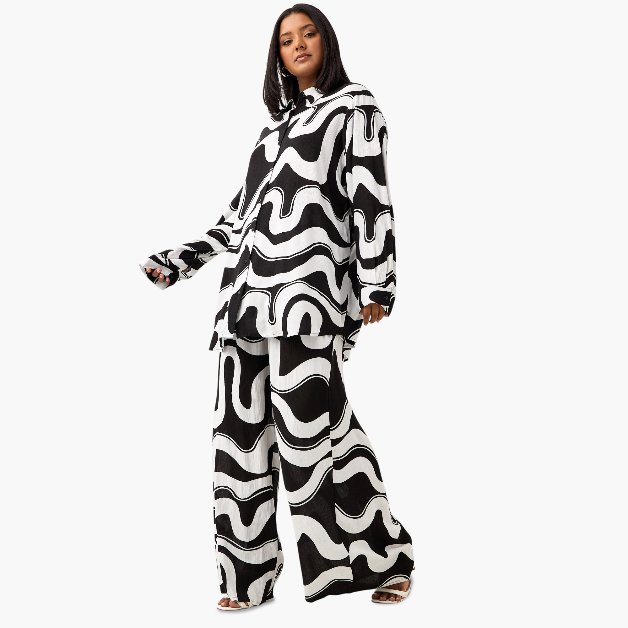 Plus Size Ulla Popken All-Over Print Viscose Shirt with Long Sleeves-women-clothing-shirtsandblouses-shirts-image-2