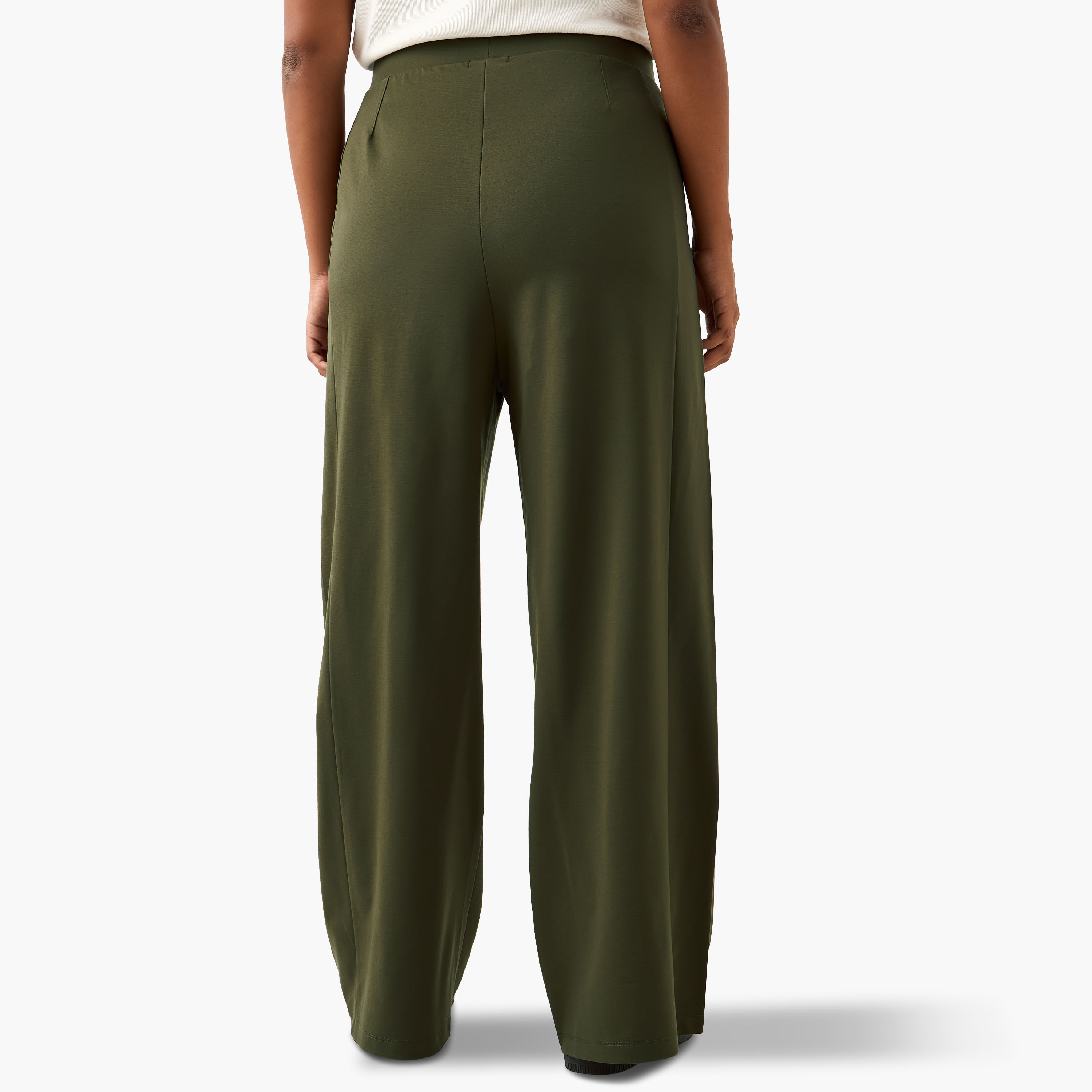 بنطلون مقاسات كبيرة بقصة عادية من أولا بوبكن-women-clothing-trousers-image-3