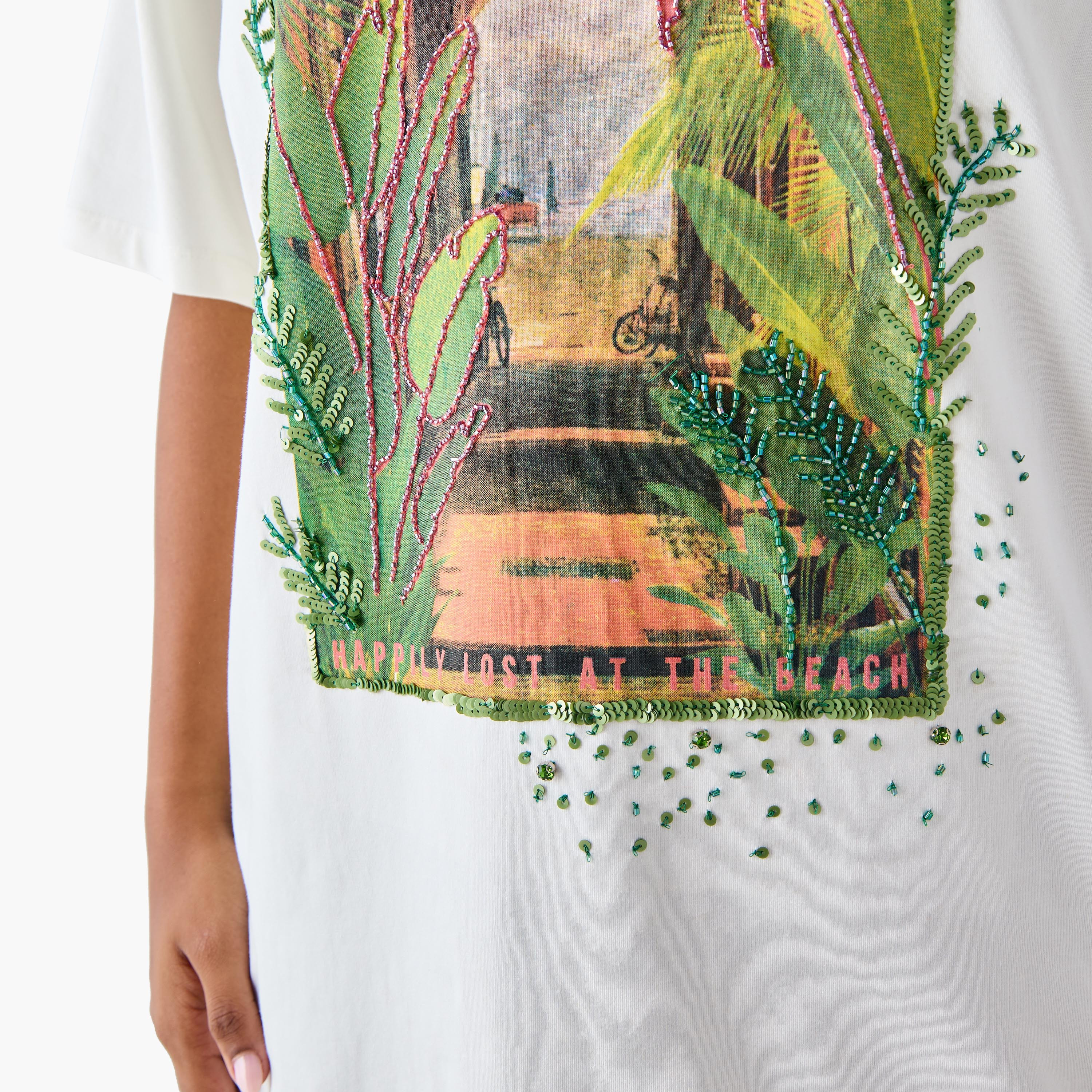 Plus Size Ulla Popken Graphic Print T-shirt with Embellishment-women-clothing-tshirts-image-4