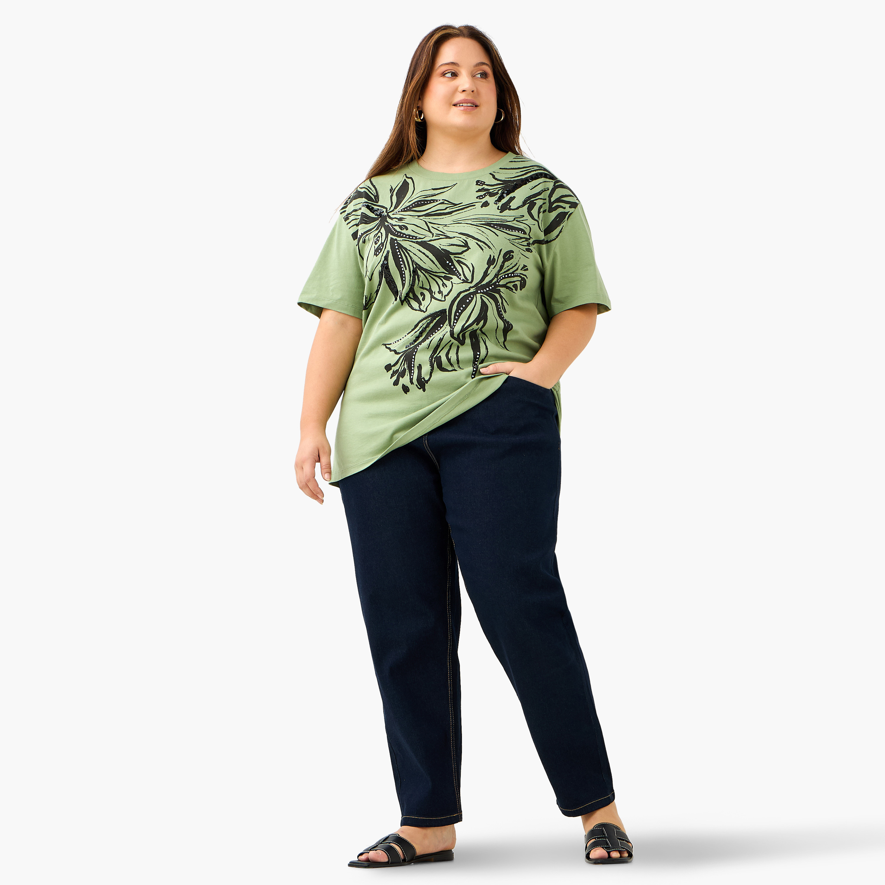Plus Size Ulla Popken Printed Top-women-clothing-tshirts-image-2