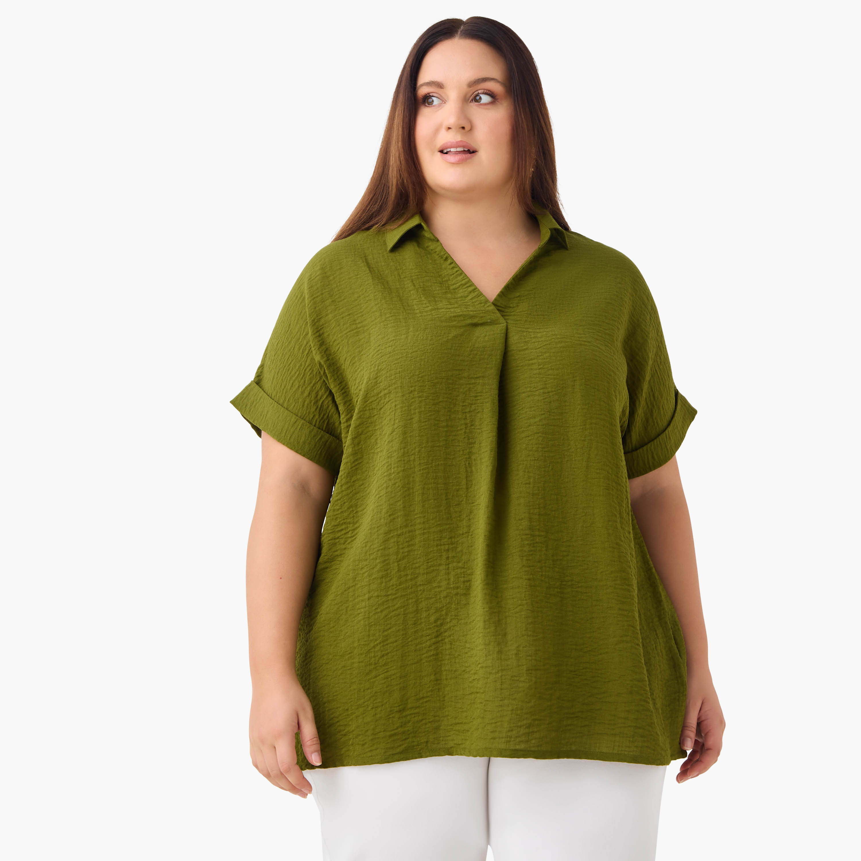 Plus Size Ulla Popken Pleat Front Top-women-clothing-shirtsandblouses-blouses-image-1