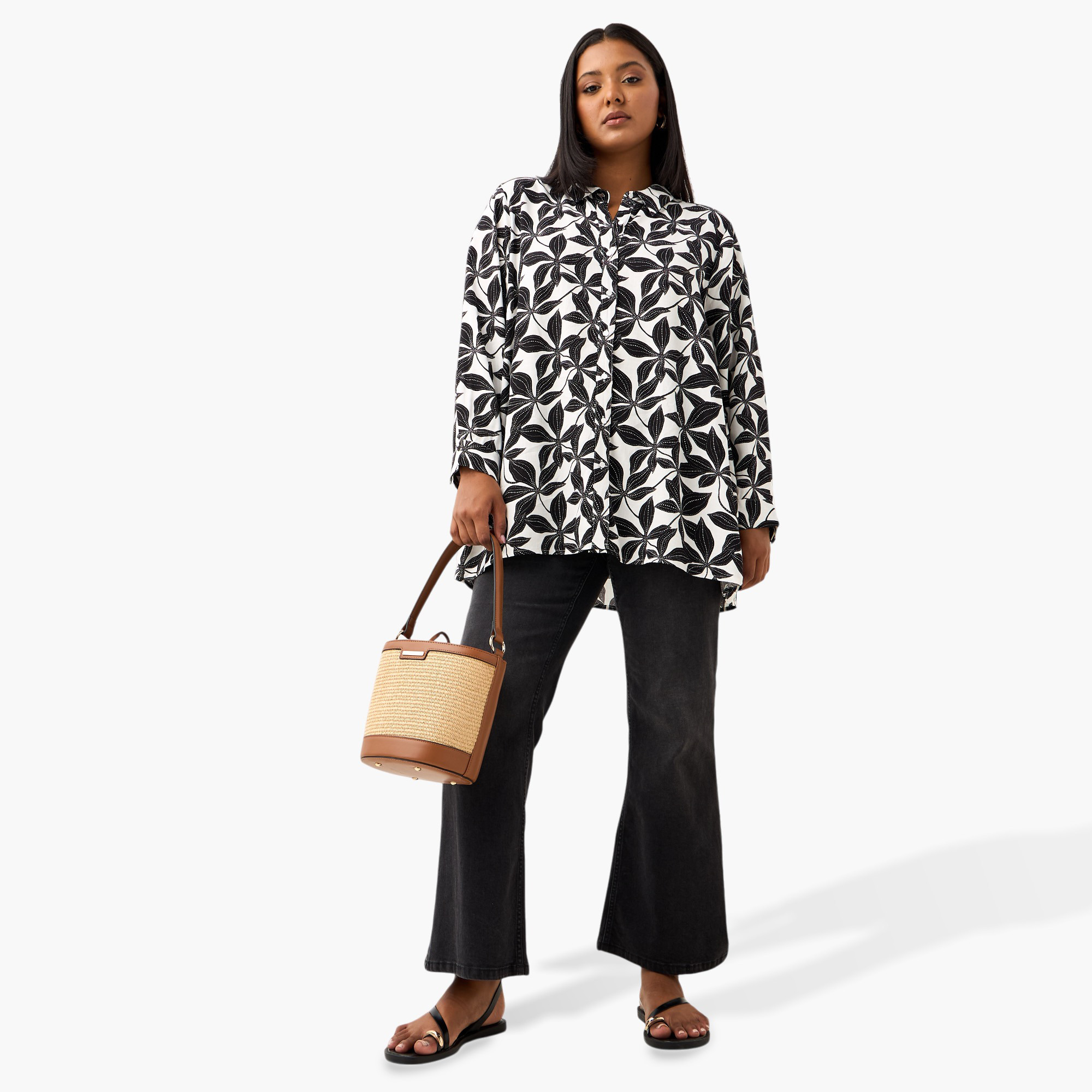Plus Size Ulla Popken All-Over Floral Print Viscose Shirt-women-clothing-shirtsandblouses-shirts-image-2