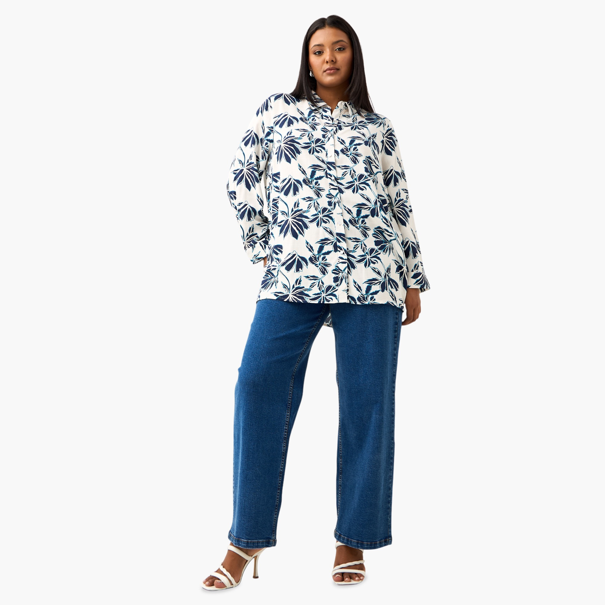 Plus Size Ulla Popken All-Over Floral Print Viscose Shirt-women-clothing-shirtsandblouses-shirts-image-2