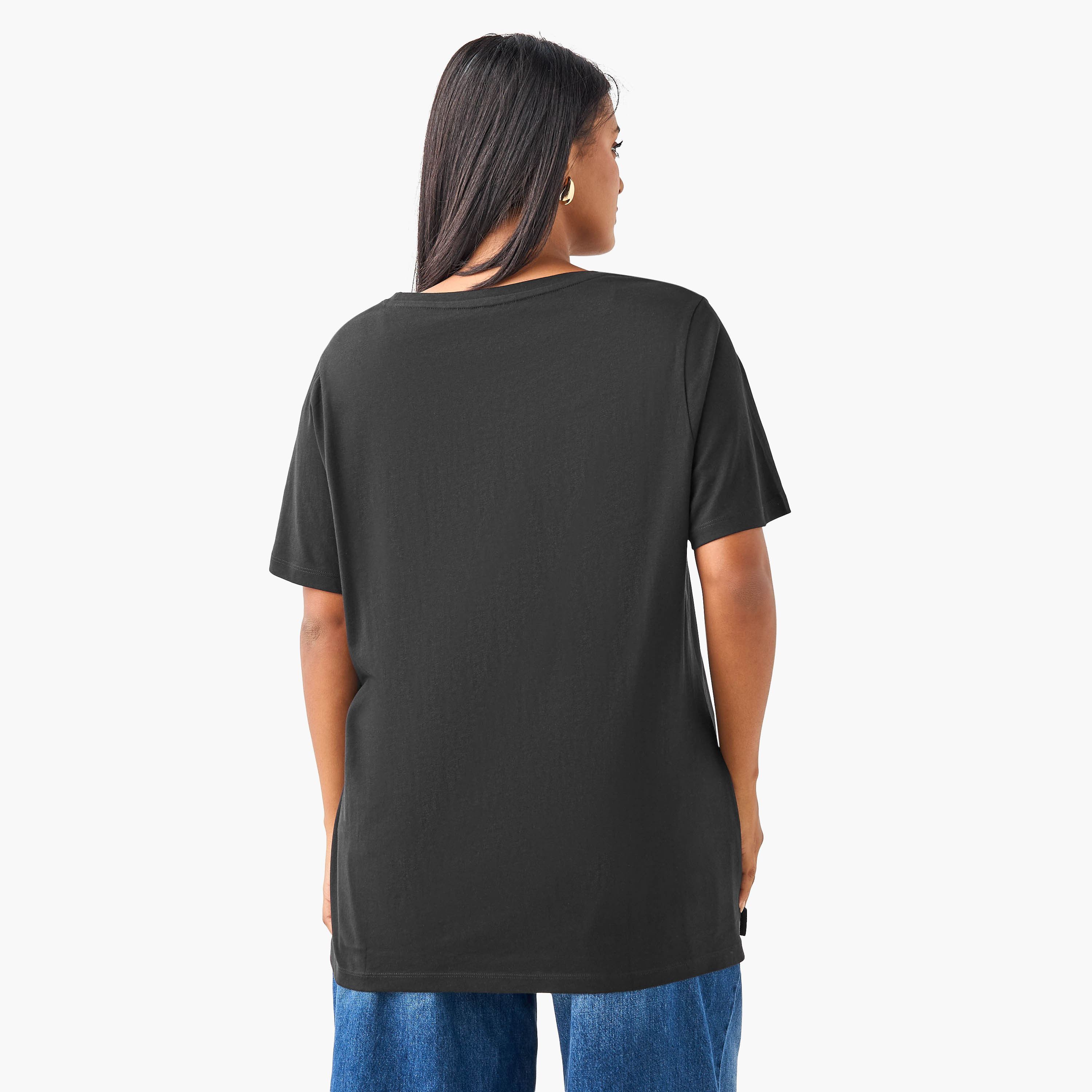 Plus Size Ulla Popken Leaf Print Cotton T-shirt-women-clothing-plussize-tshirts-image-3