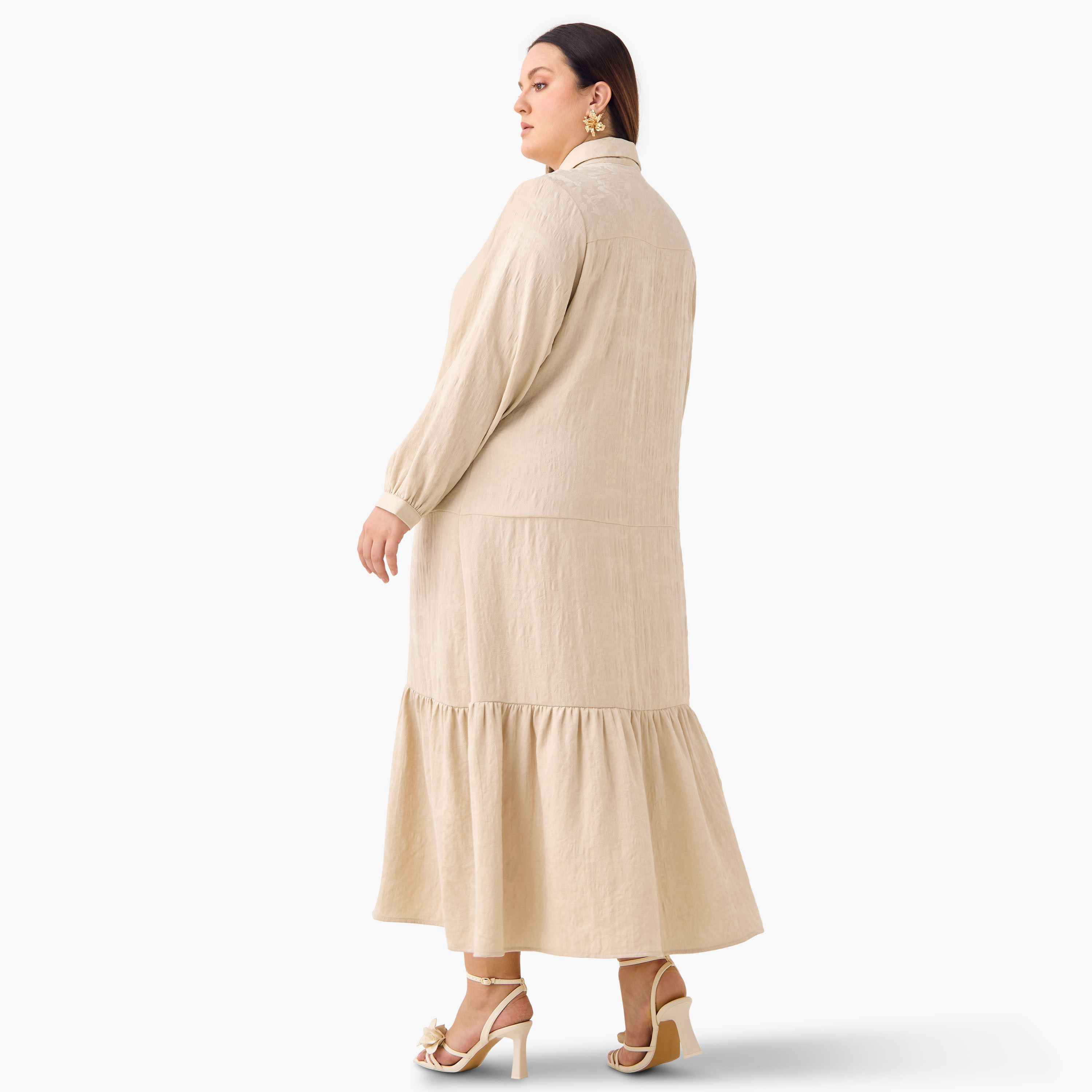 Plus Size Ulla Popken Tiered Jacquard Maxi Dress-women-clothing-dresses-image-3
