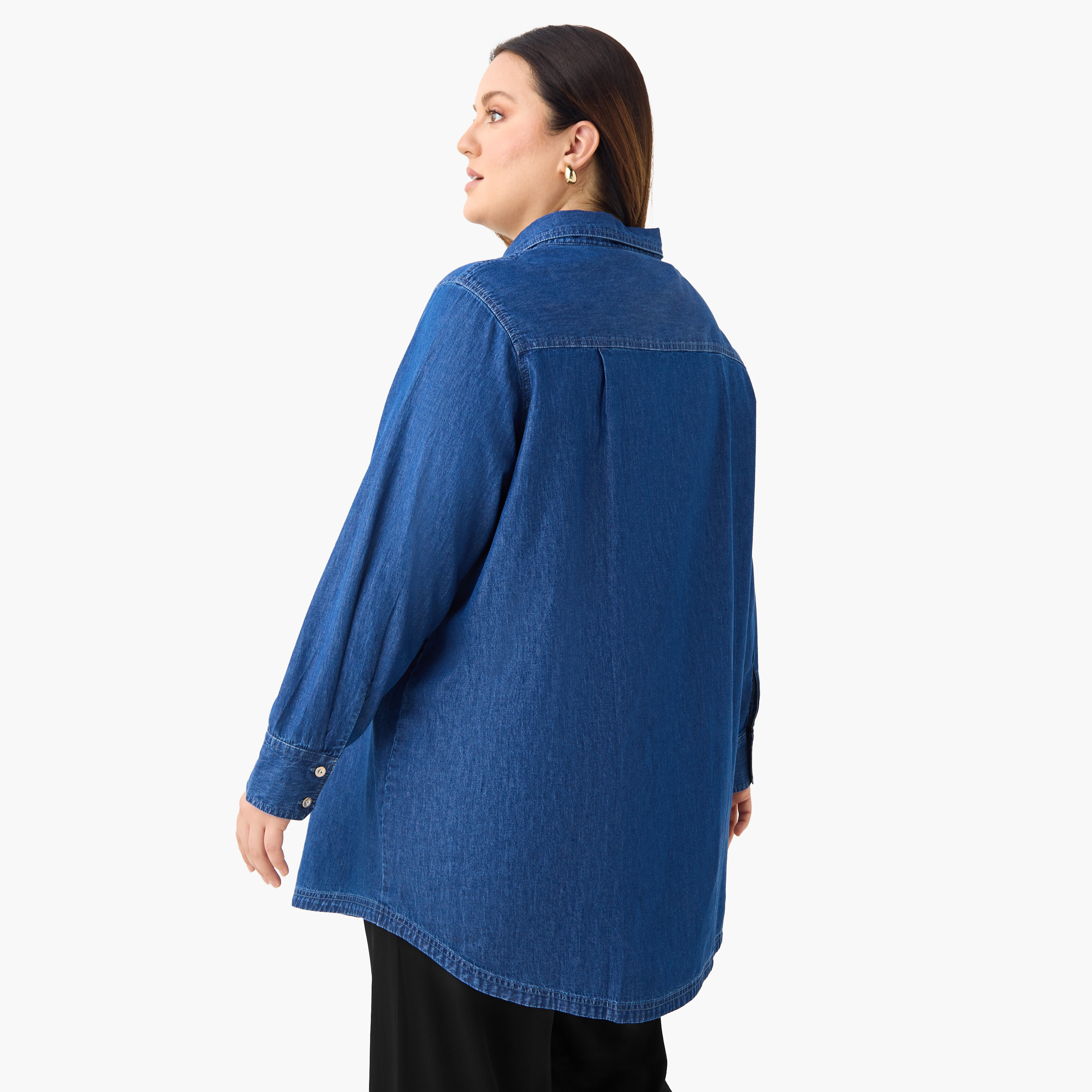 Plus Size Ulla Popken Tencel Cotton Shirt-women-clothing-shirtsandblouses-shirts-image-3