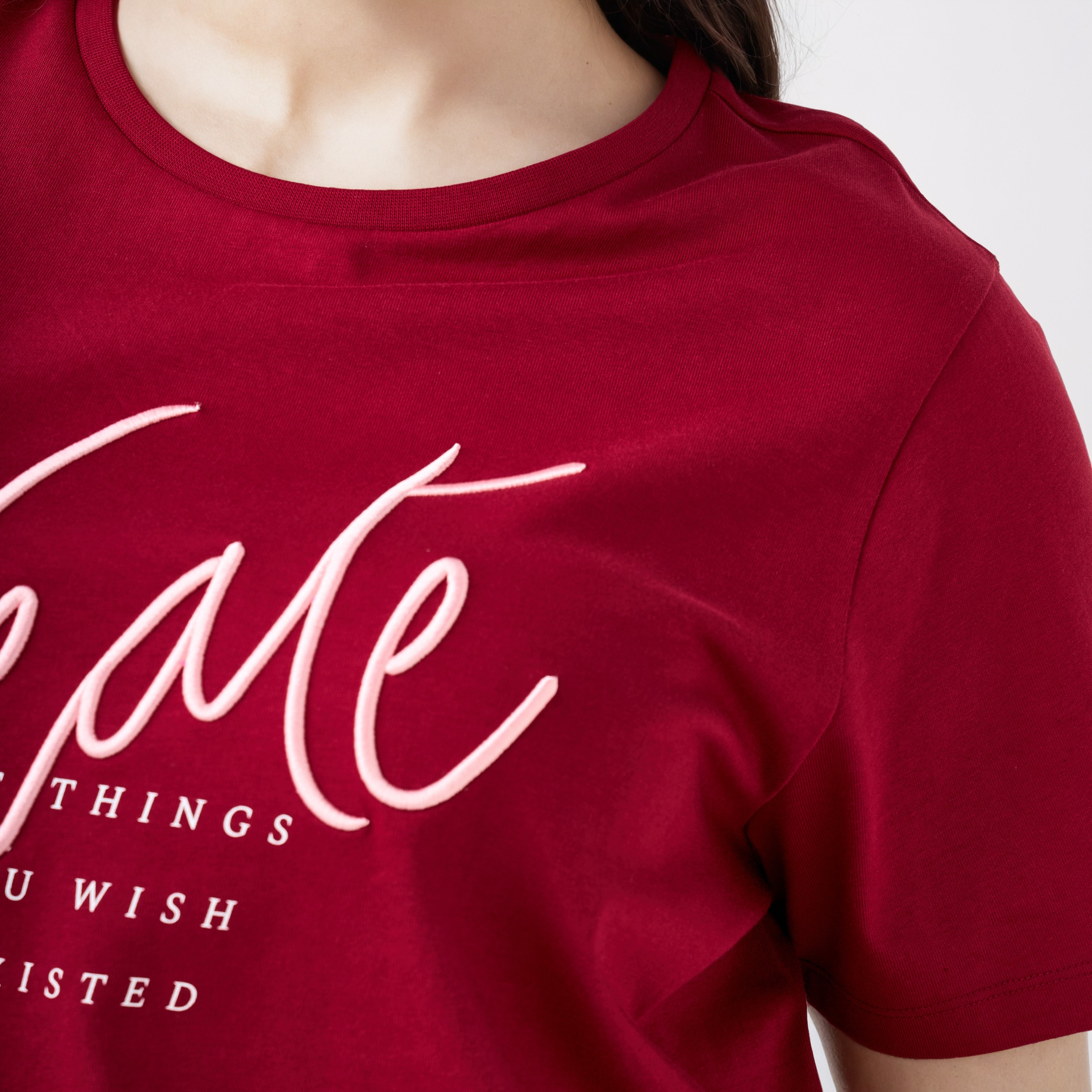 Plus Size Ulla Popken Slogan Print T-shirt-women-clothing-tshirts-image-6