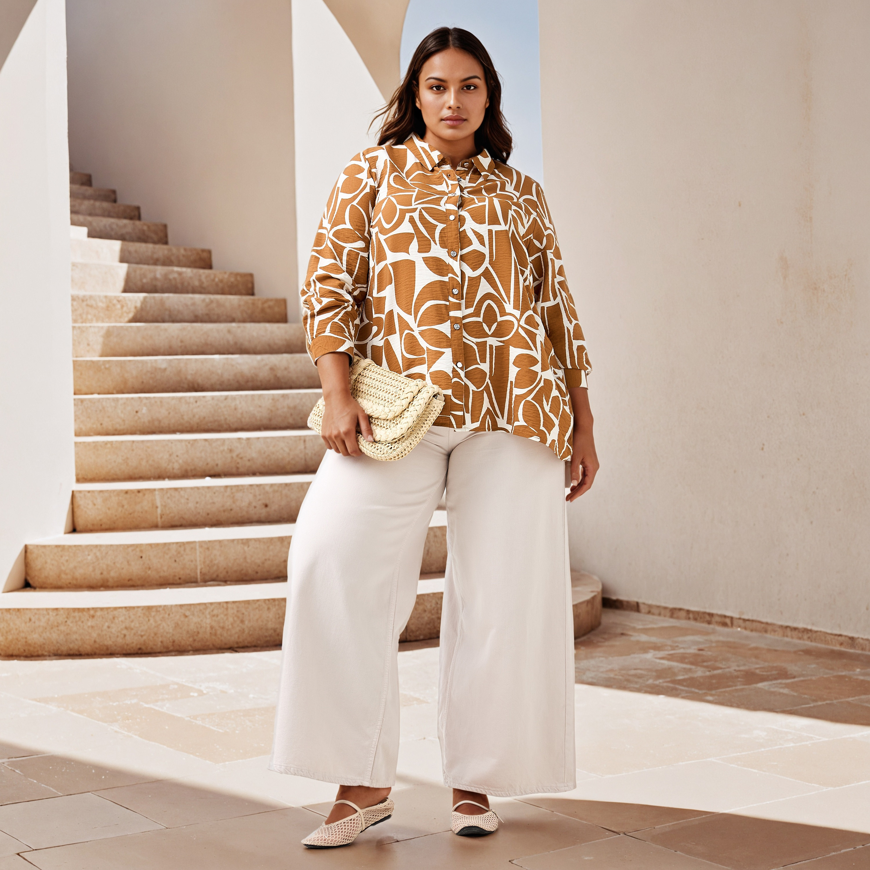 Plus Size Ulla Popken Printed Shirt-women-clothing-shirtsandblouses-shirts-image-2