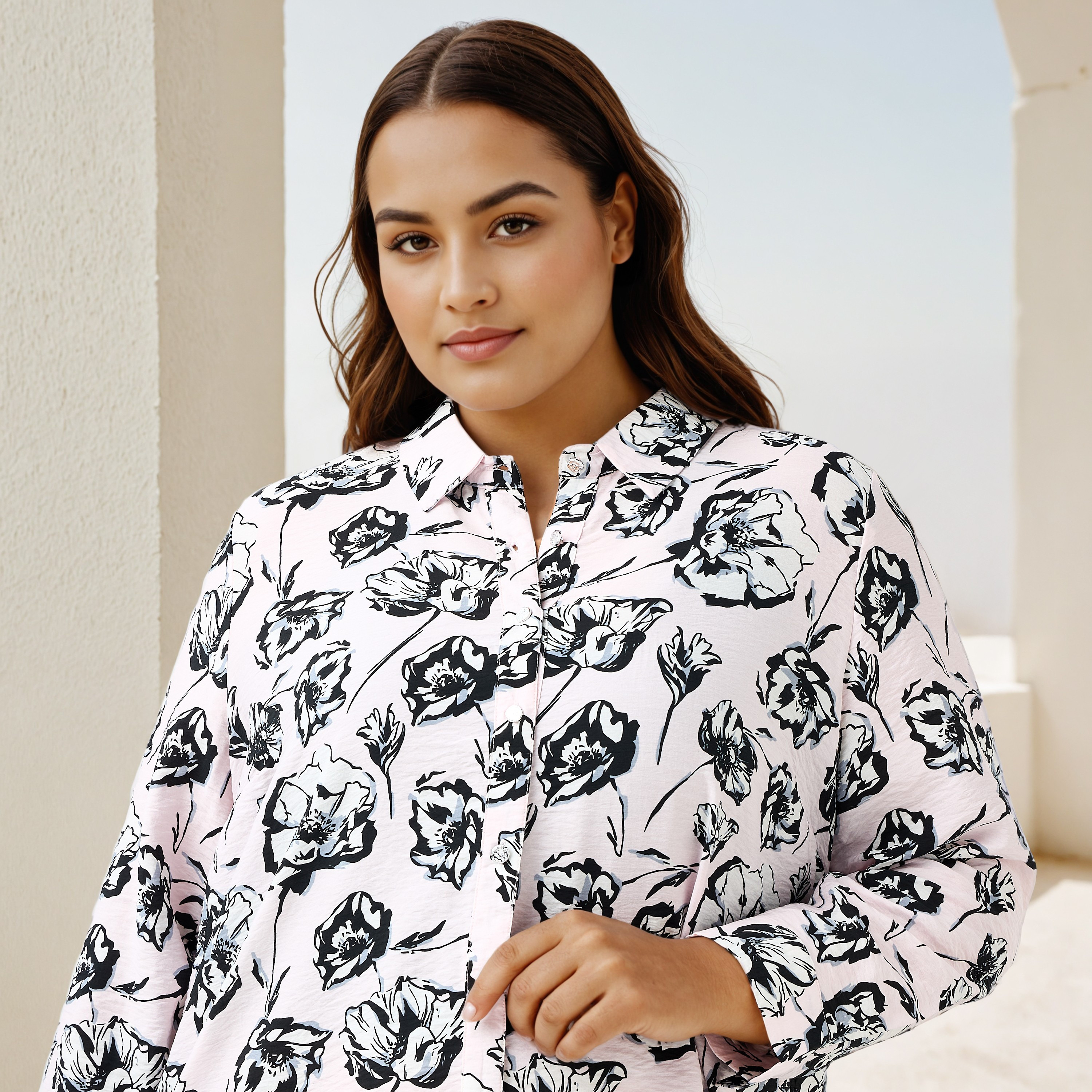 Plus Size Ulla Popken Floral Print Shirt-women-clothing-shirtsandblouses-shirts-image-4