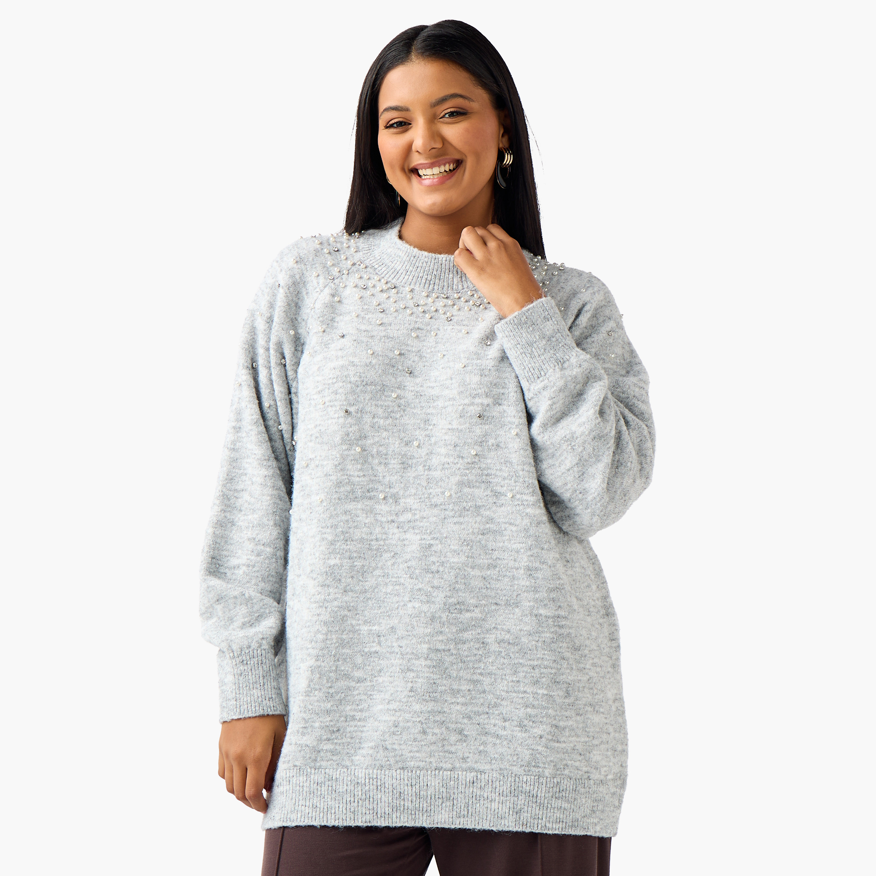 سترة مزينة بقصة عادية وياقة ضيقة من أولا بوبكين-women-clothing-cardigansandjumpers-jumpers-image-5