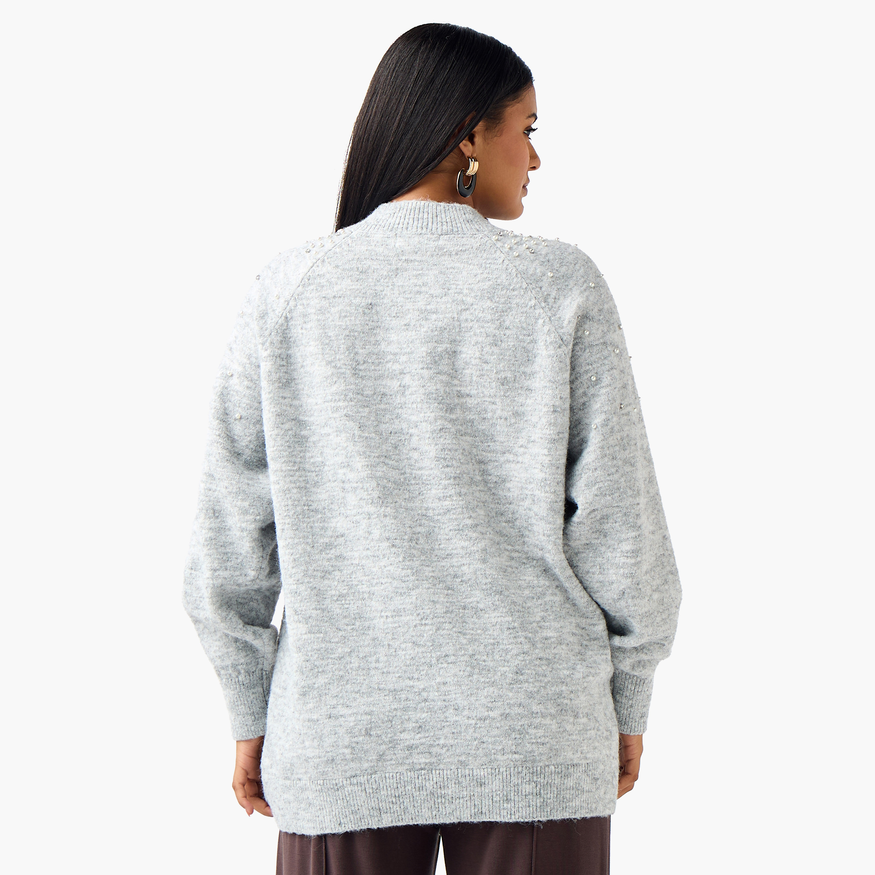 سترة مزينة بقصة عادية وياقة ضيقة من أولا بوبكين-women-clothing-cardigansandjumpers-jumpers-image-2