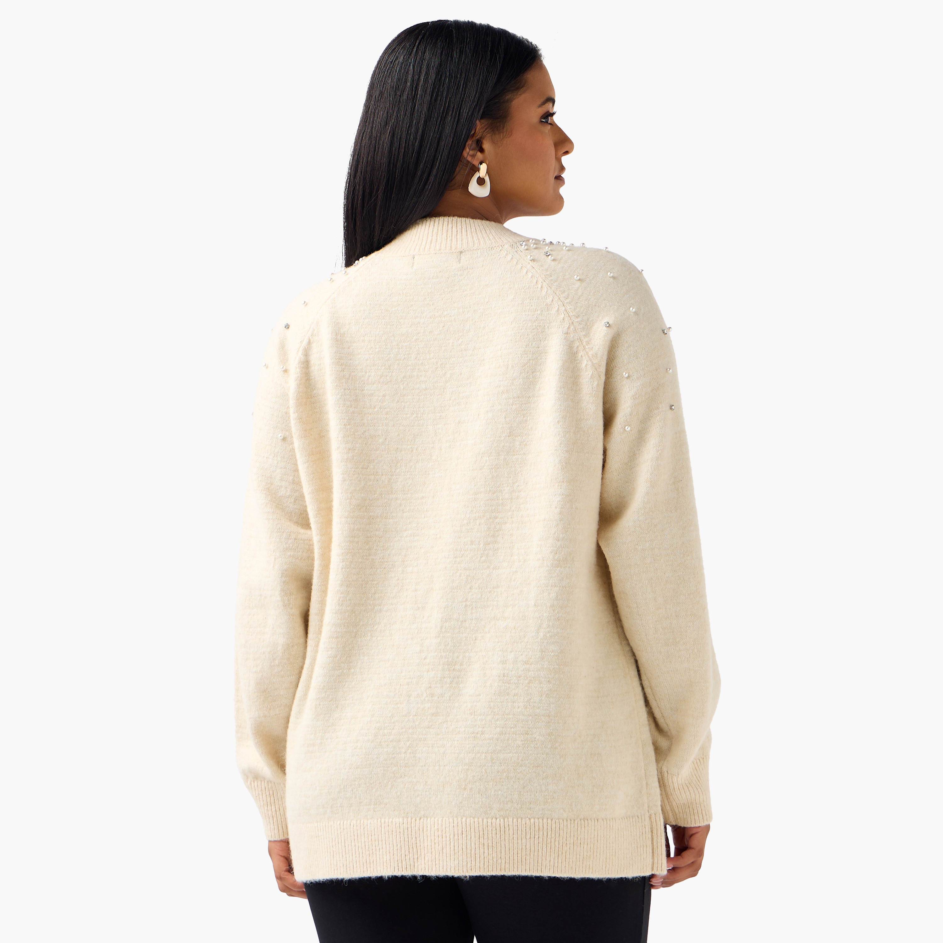 Ulla Popken Relaxed Fit Embellished Crew Neck Sweater-women-clothing-cardigansandjumpers-jumpers-image-4